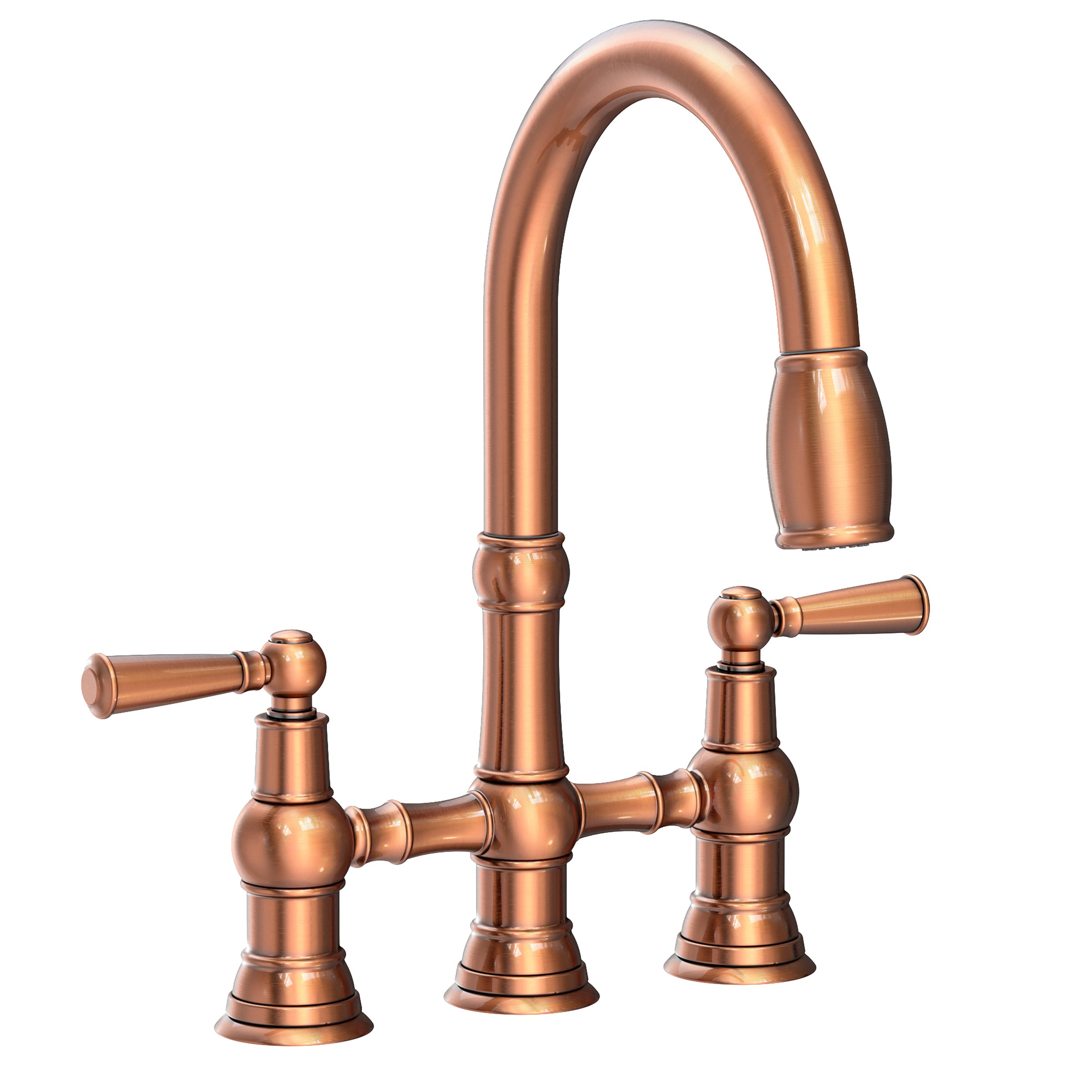 Newport Brass Jacobean Kitchen Bridge Pull-Down Faucet