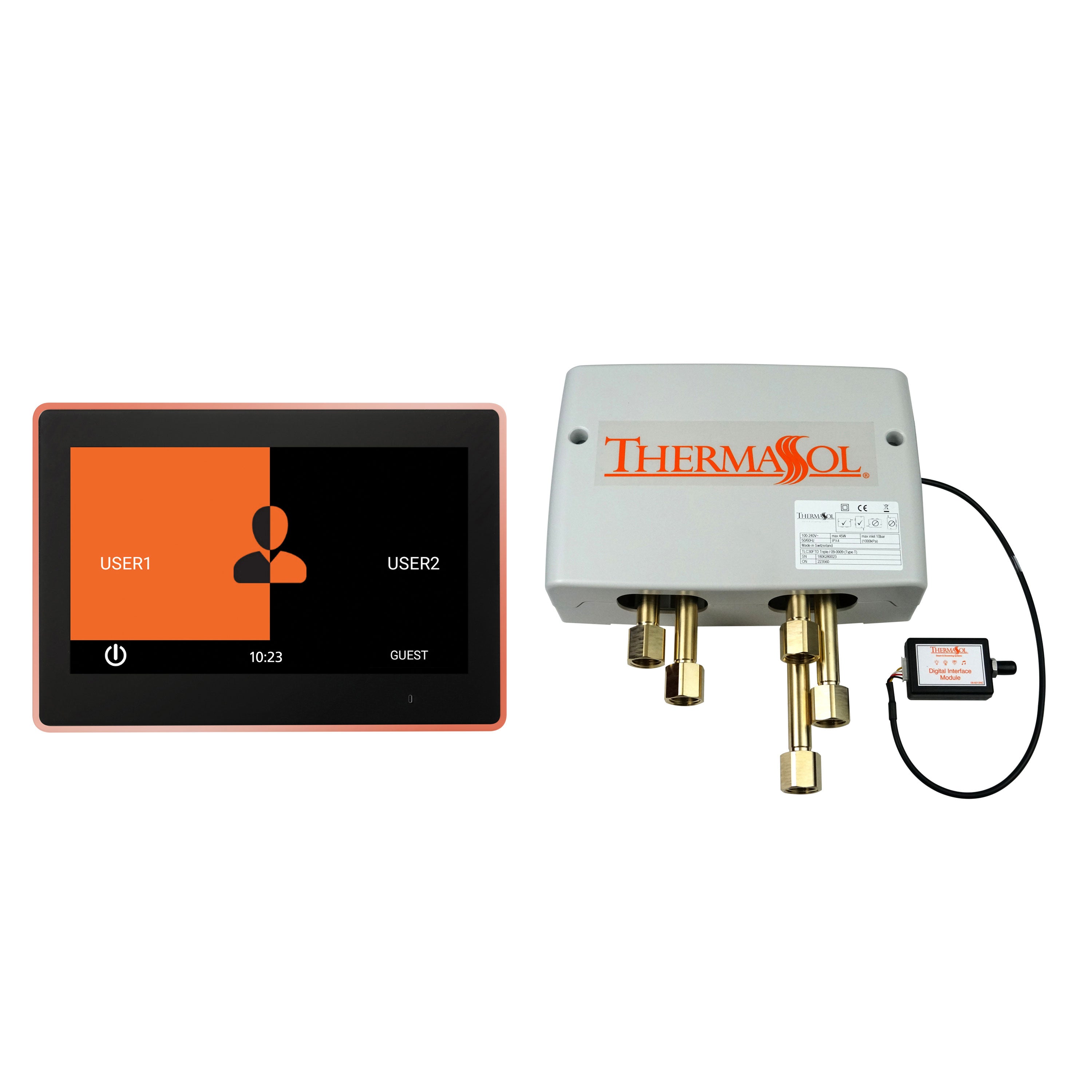 Thermasol Digital Shower Package with 10" ThermaTouch Trim Upgraded