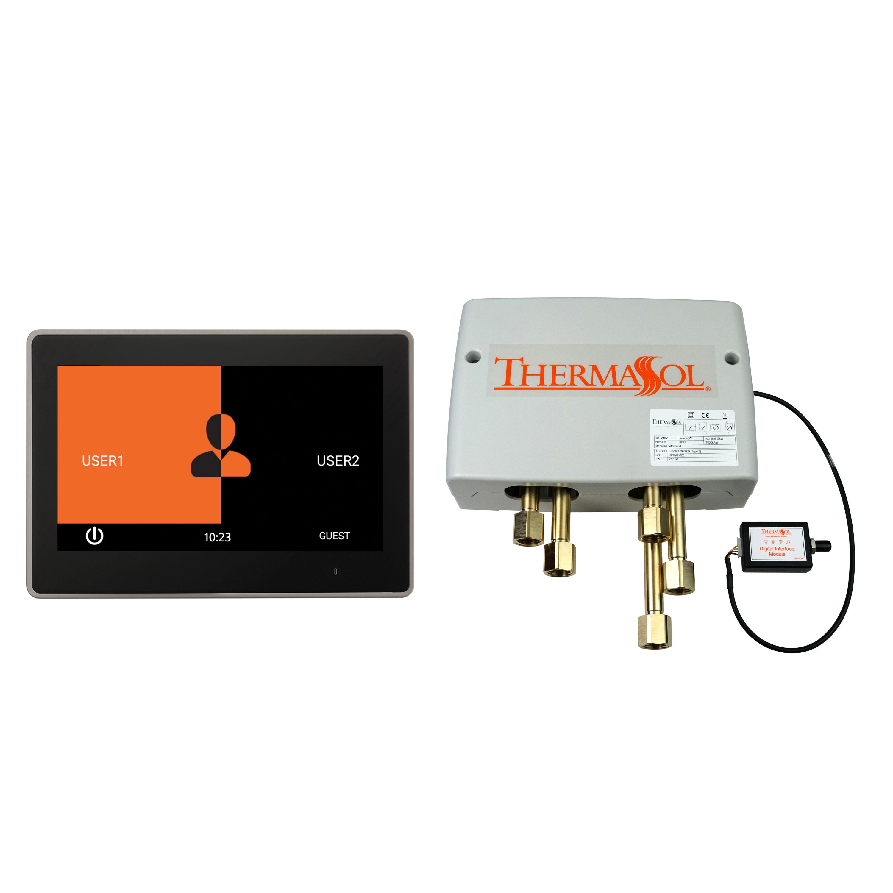 Thermasol Digital Shower Package with 10" ThermaTouch Trim Upgraded