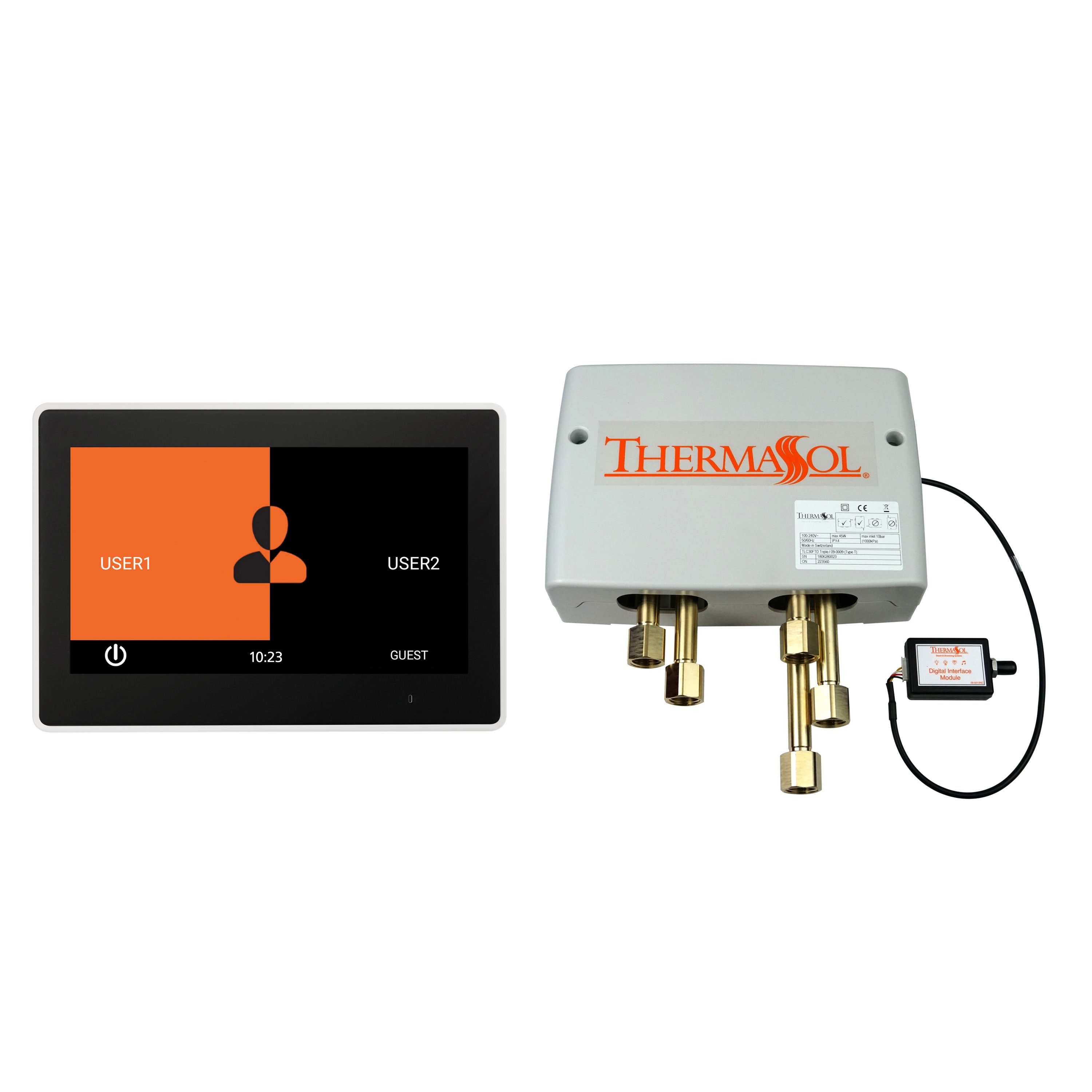 Thermasol Digital Shower Package with 10" ThermaTouch Trim Upgraded