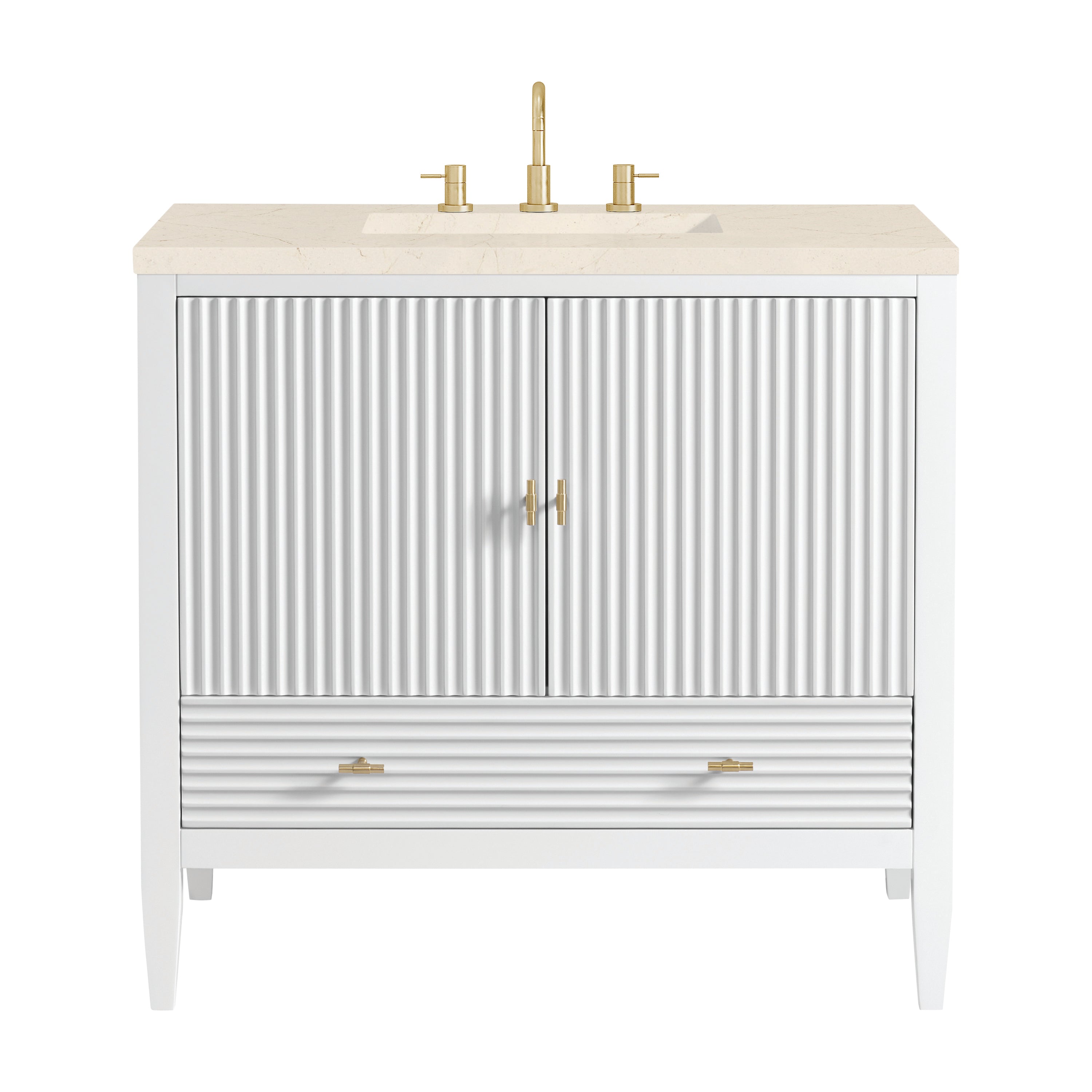 James Martin Vanities Myrrin 36" Vanity - Bright White