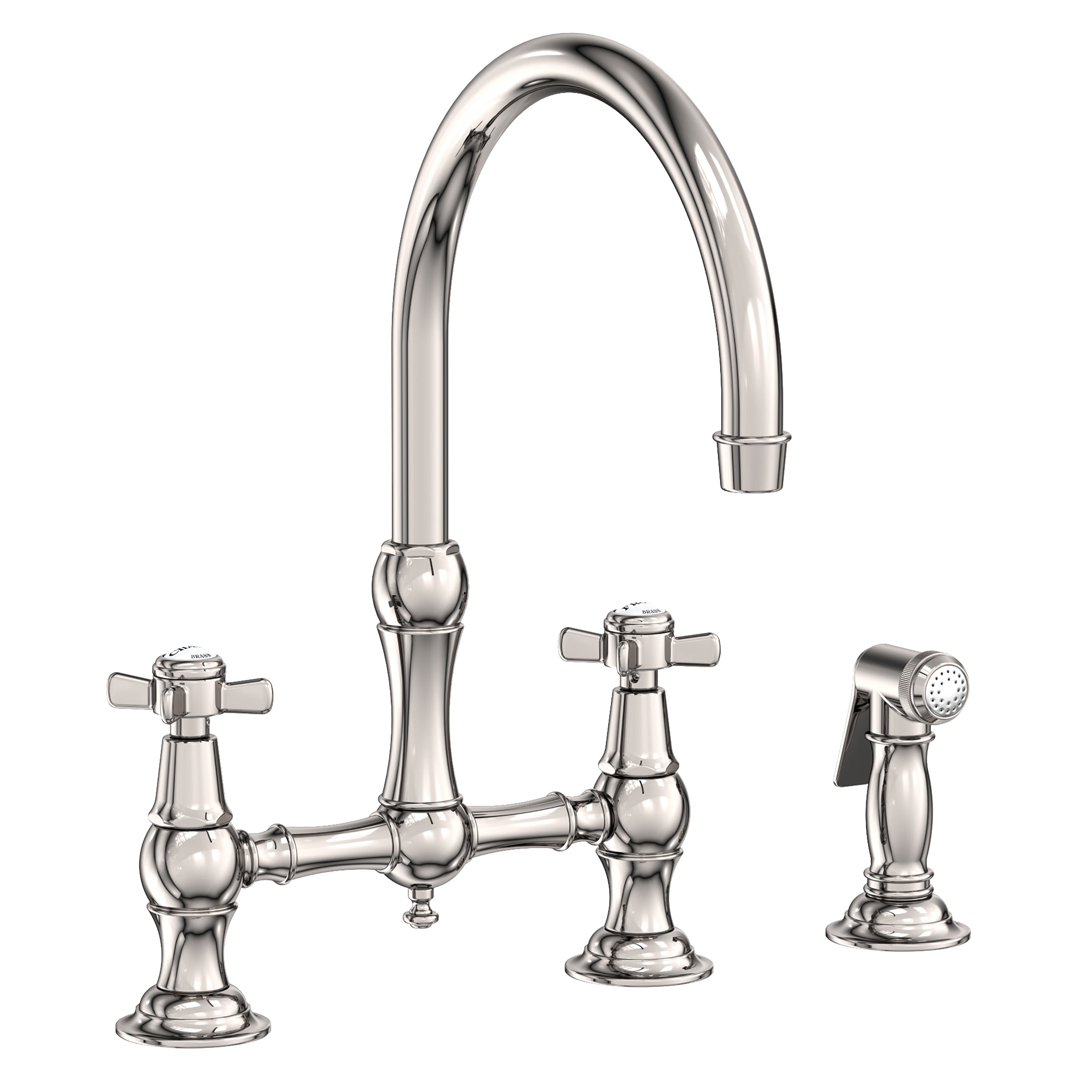 Newport Brass Fairfield Kitchen Bridge Faucet with Side Spray