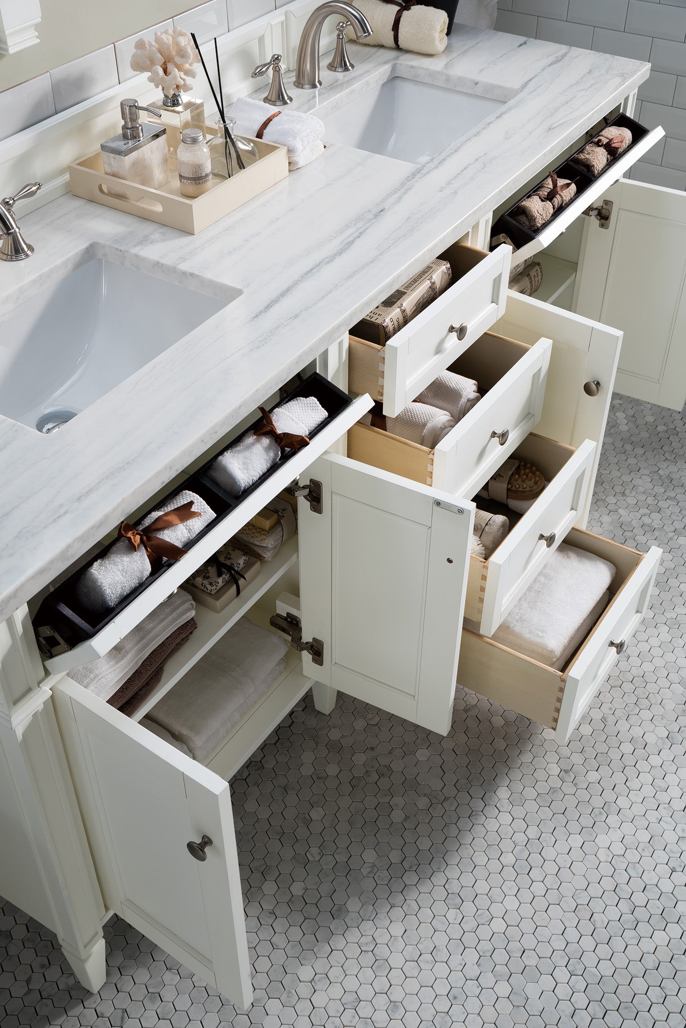 arctic fall solid surface top vanity