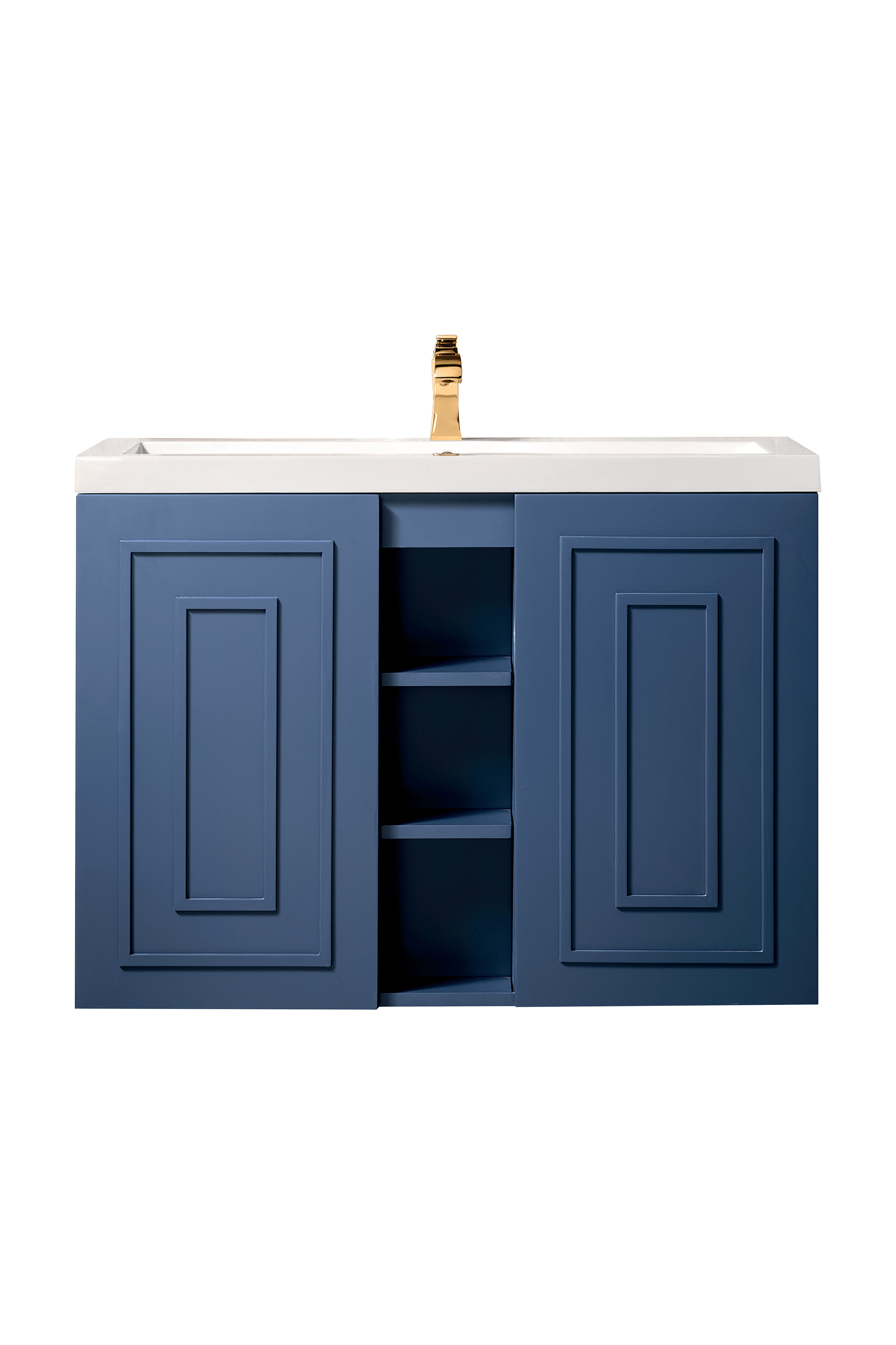 azure blue vanity