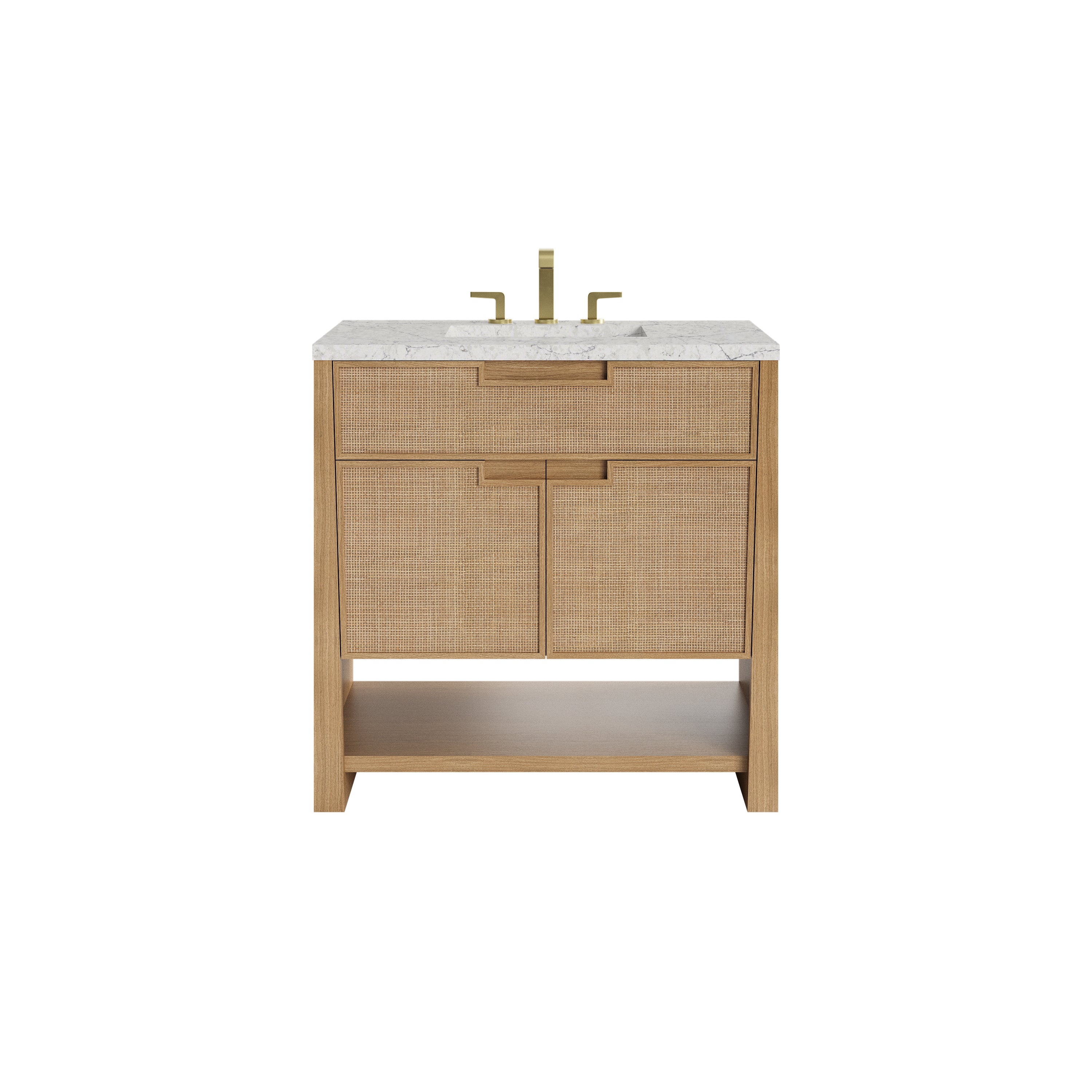 James Martin Vanities Solene 36" Single Vanity - Seaside Oak