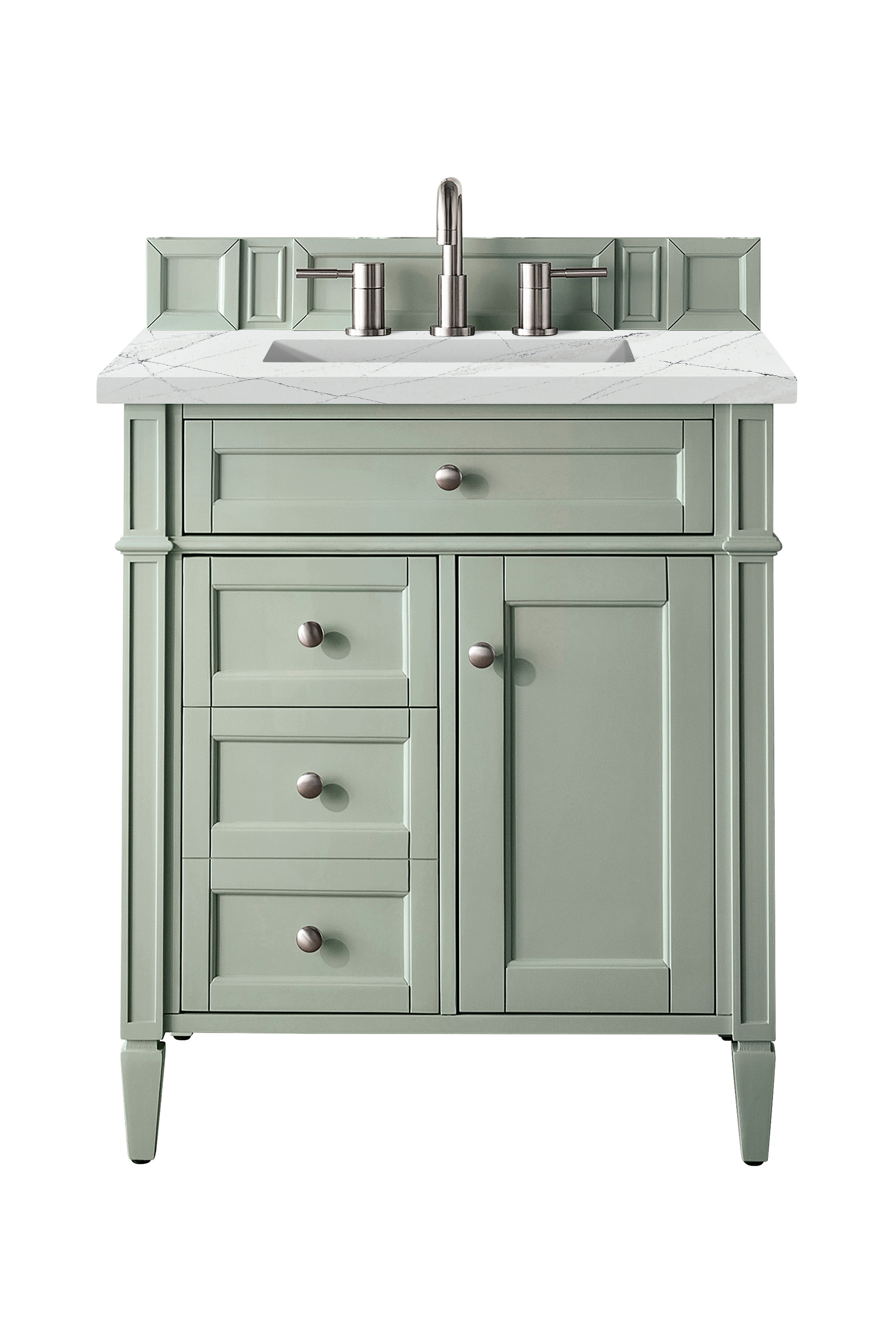 James Martin Vanities Brittany 30" Single Vanity - Sage Green