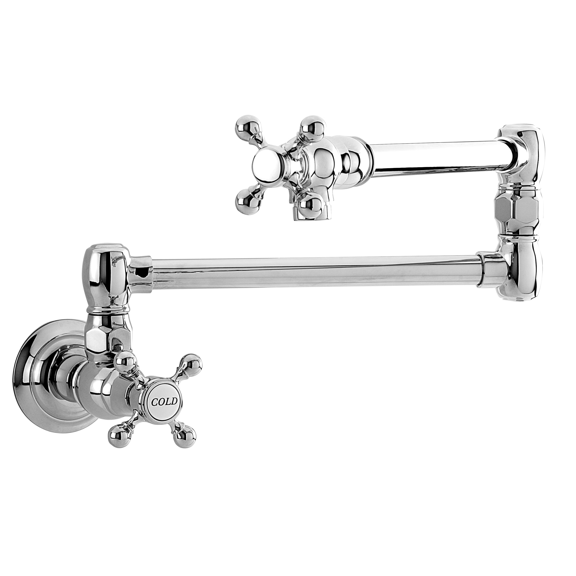 polished chrome pot filler