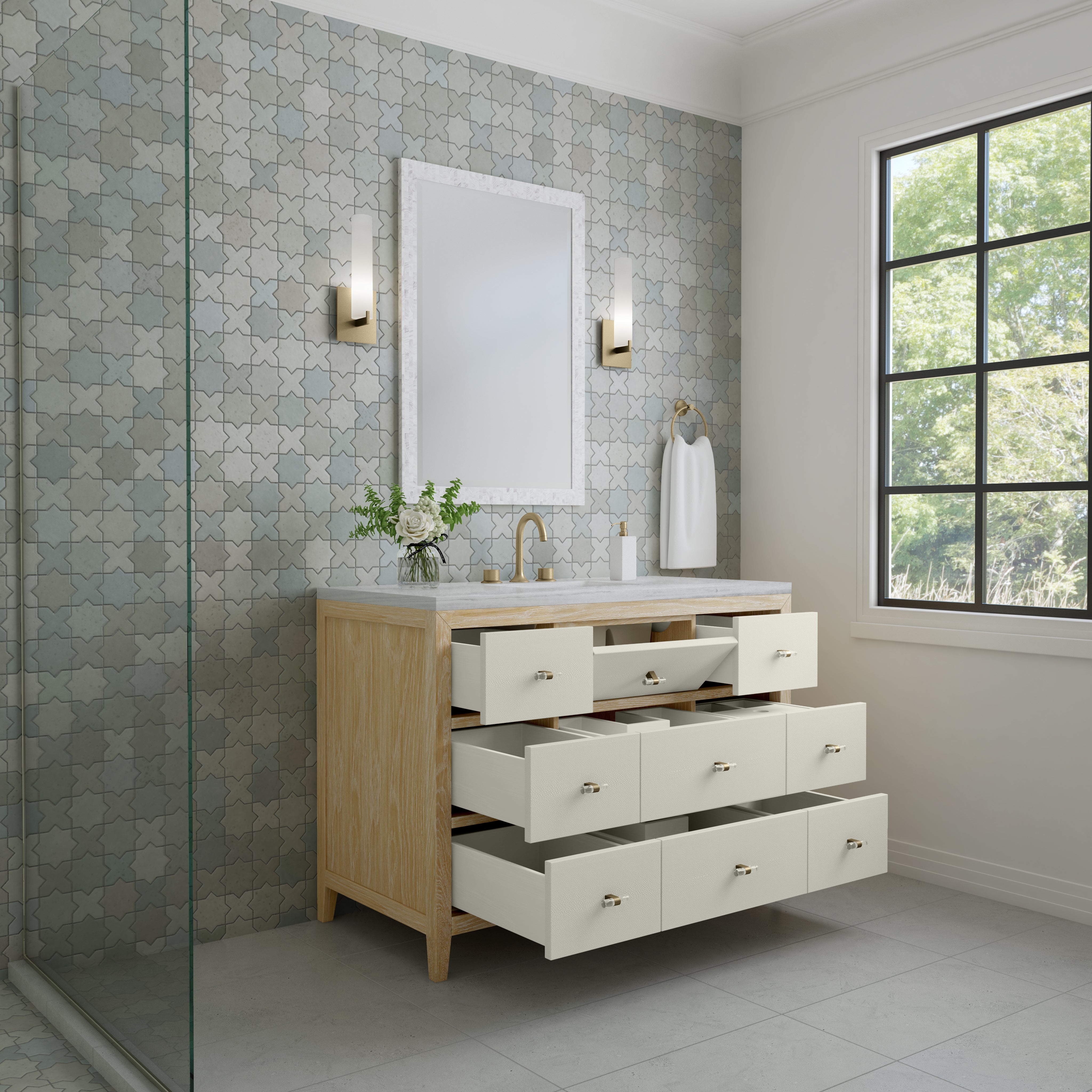 arctic fall solid surface top vanity