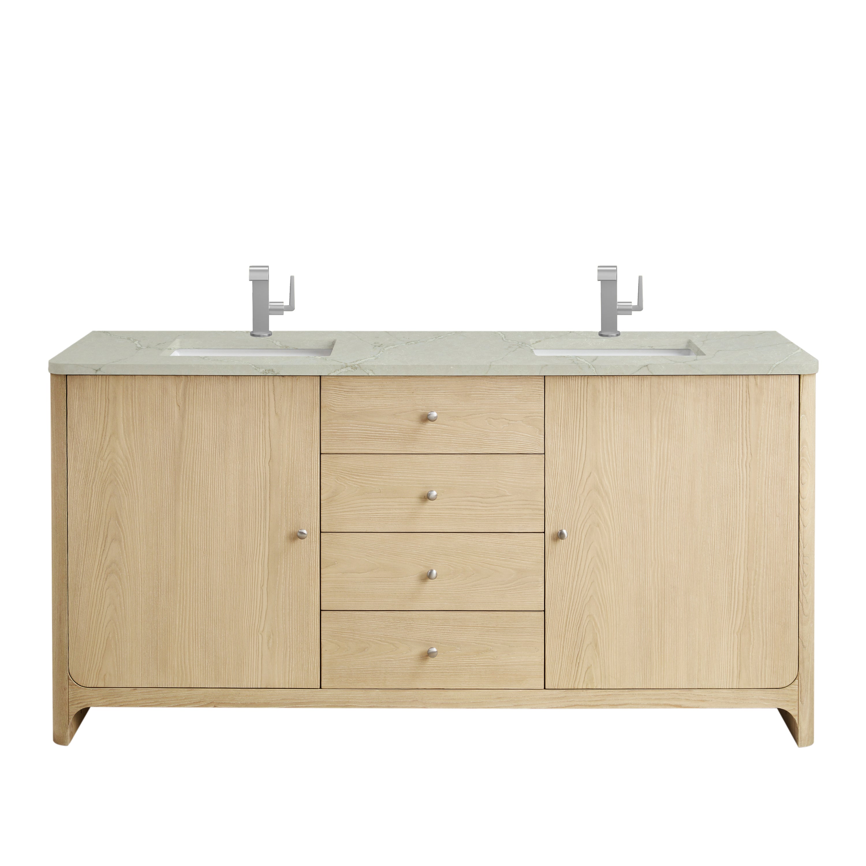 victorian silver quartz top vanity