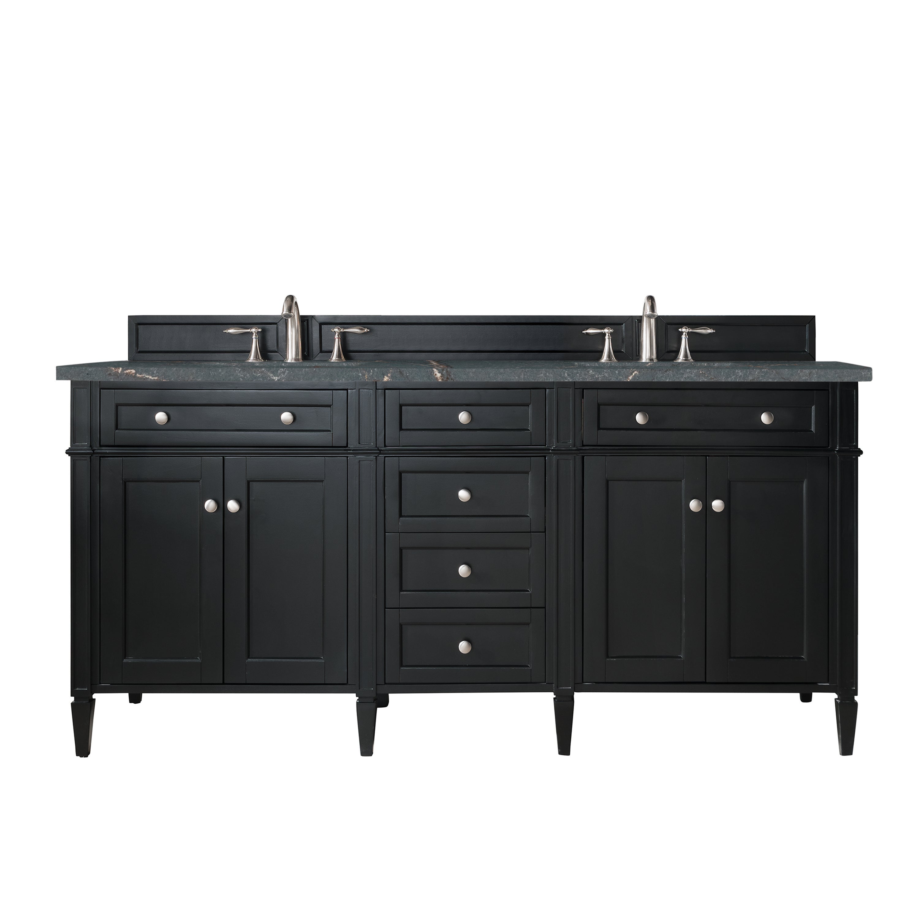 James Martin Vanities Brittany 72" Double Vanity - Black Onyx