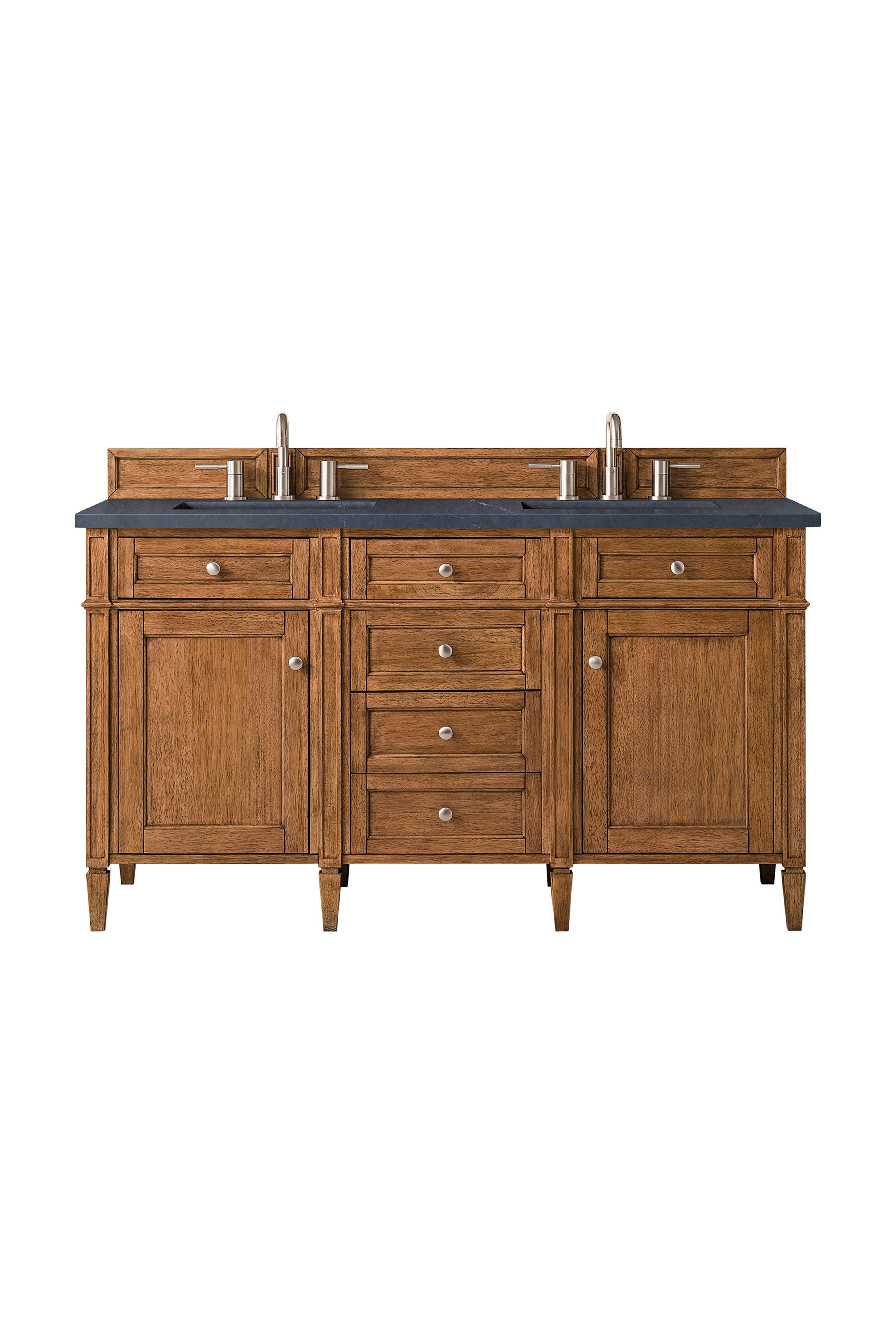 James Martin Vanities Brittany 60" Double Vanity - Saddle Brown