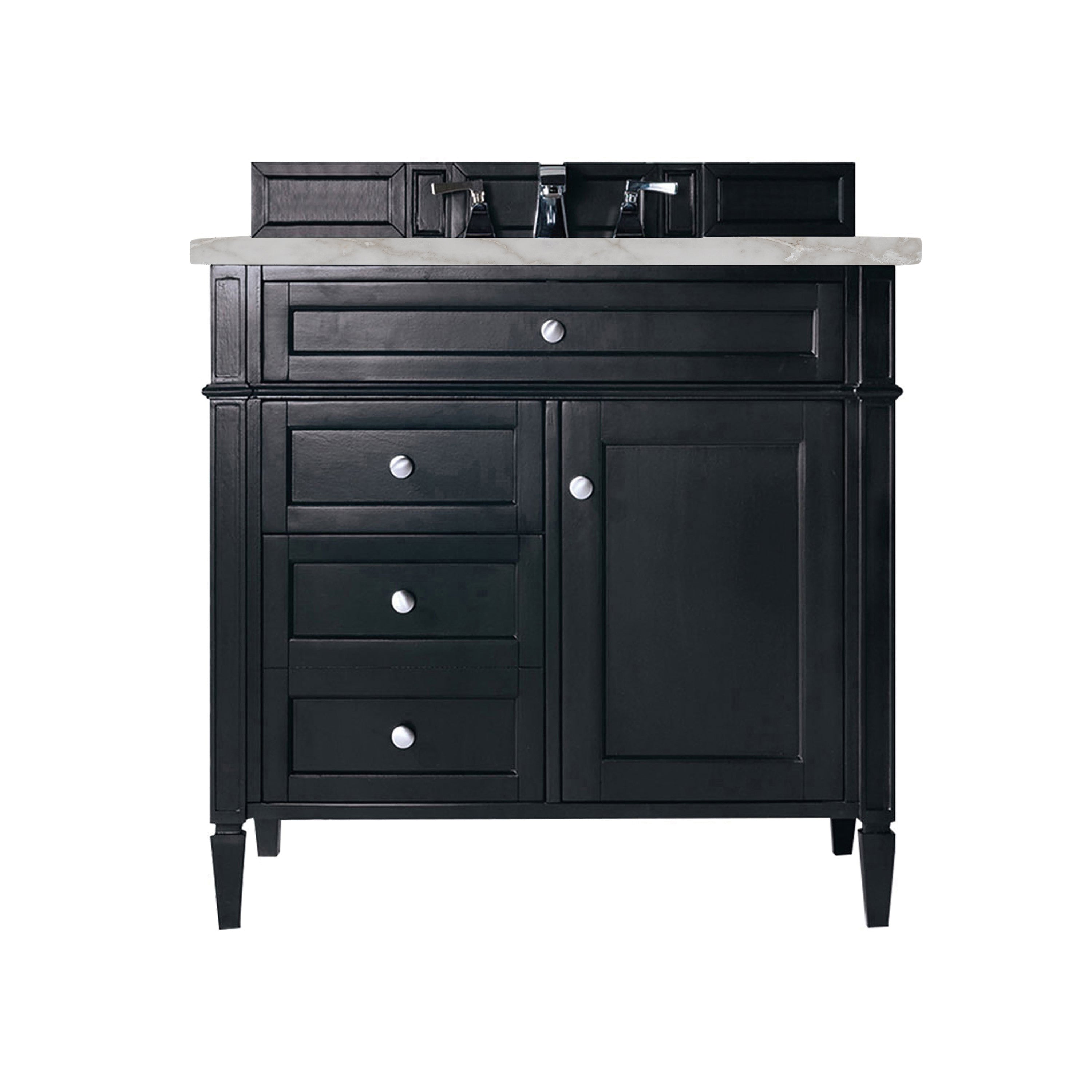 James Martin Vanities Brittany 36" Single Vanity - Black Onyx