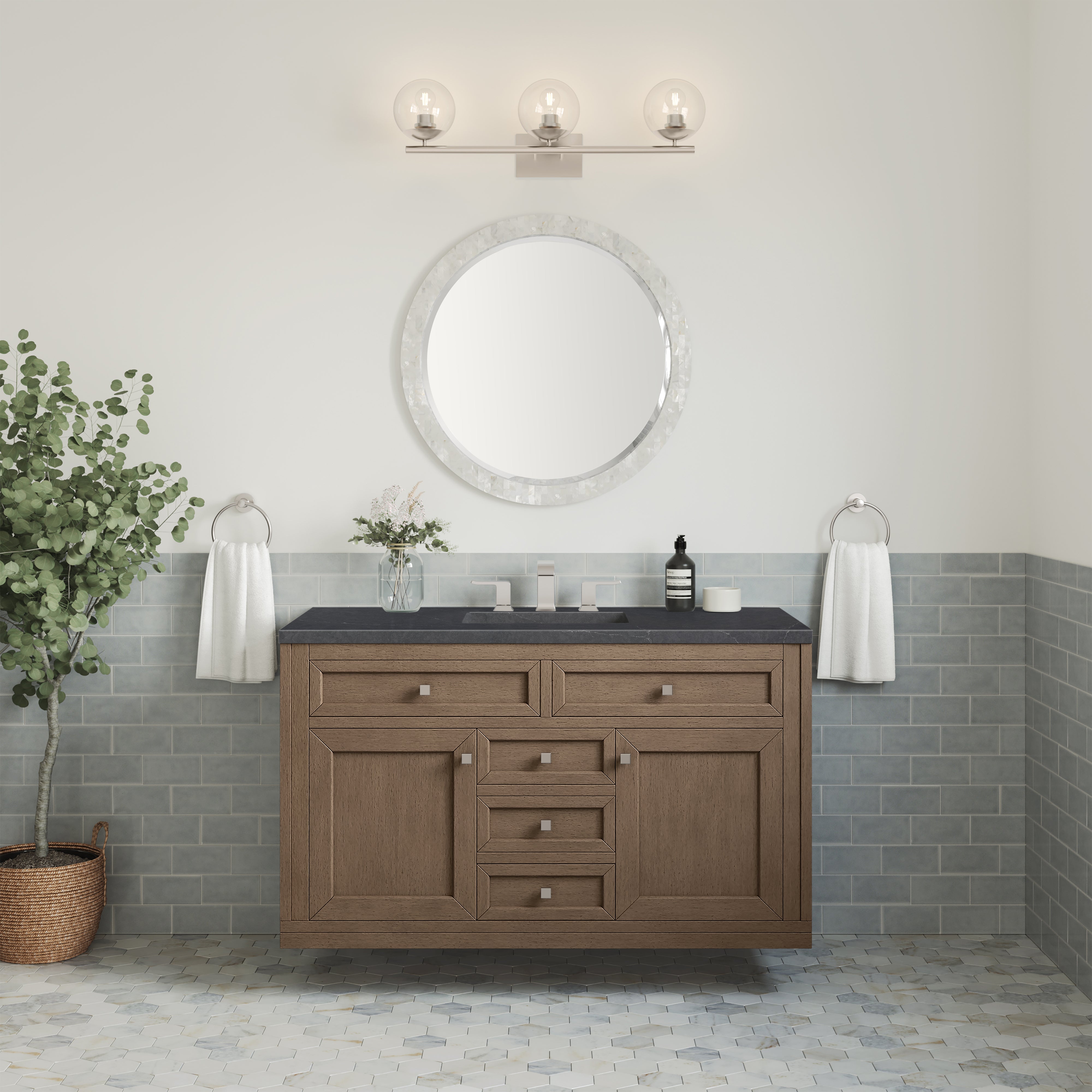 charcoal soapstone quartz top vanity