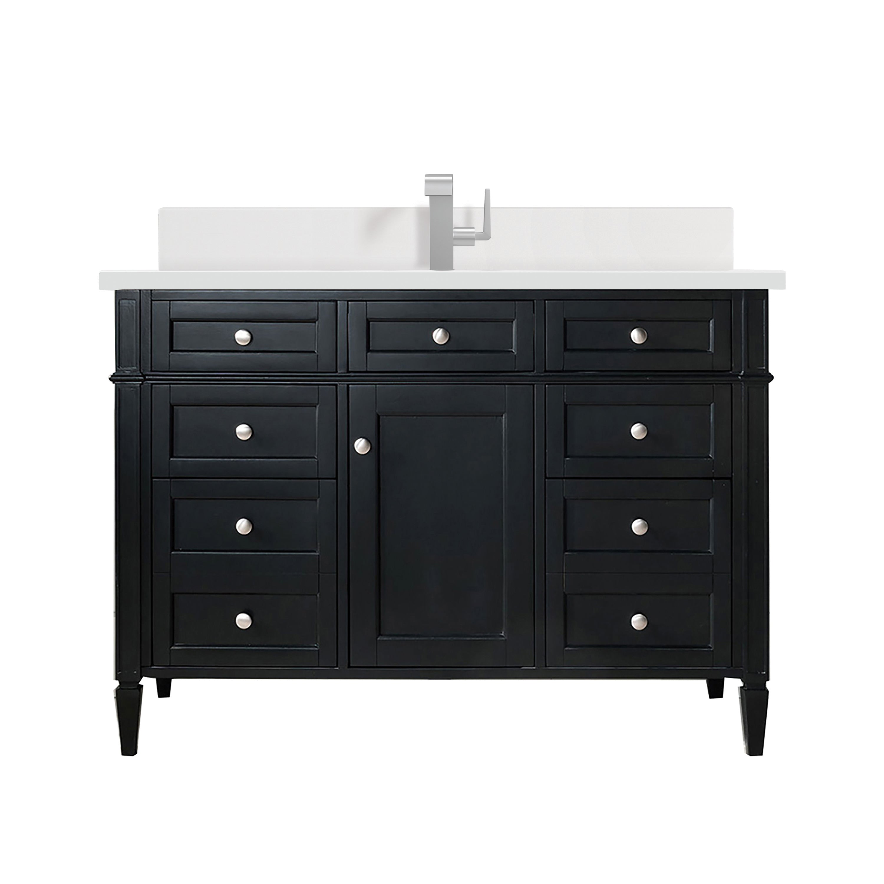 James Martin Vanities Brittany 48" Single Vanity - Black Onyx
