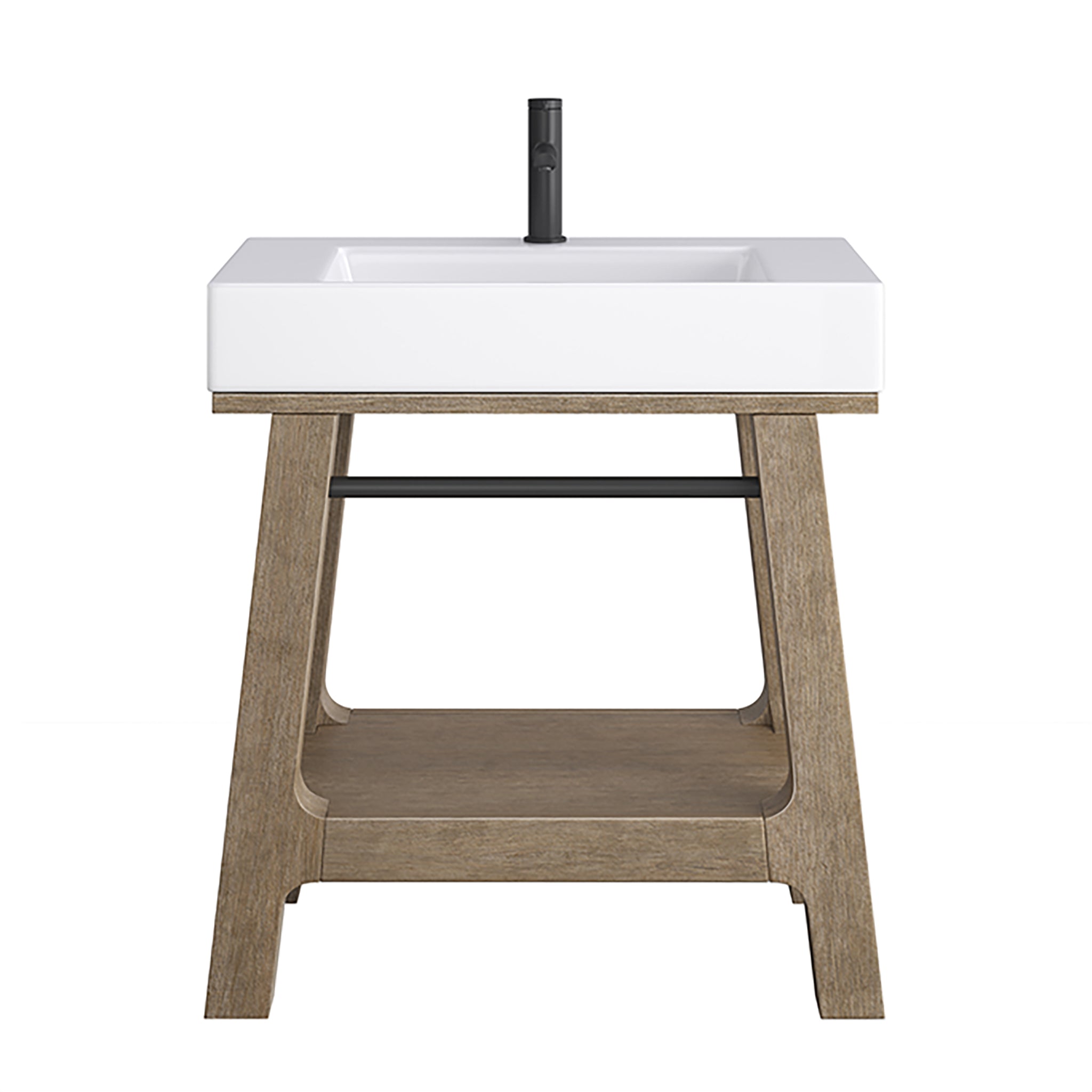 James Martin Vanities Auburn 31.5" Single Sink Console - Weathered Timber