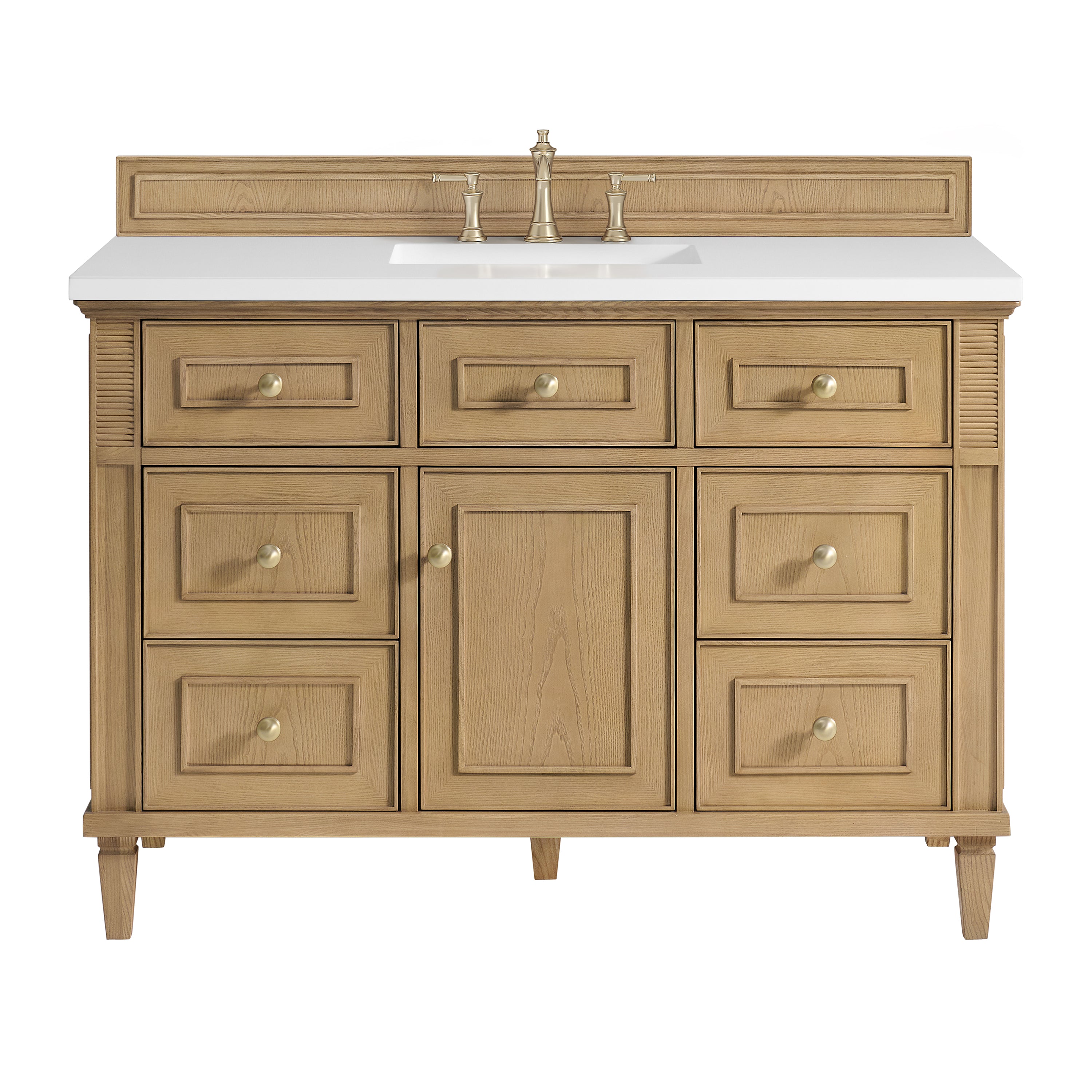 James Martin Vanities Lorelai 48" Single Vanity - Light Natural Oak