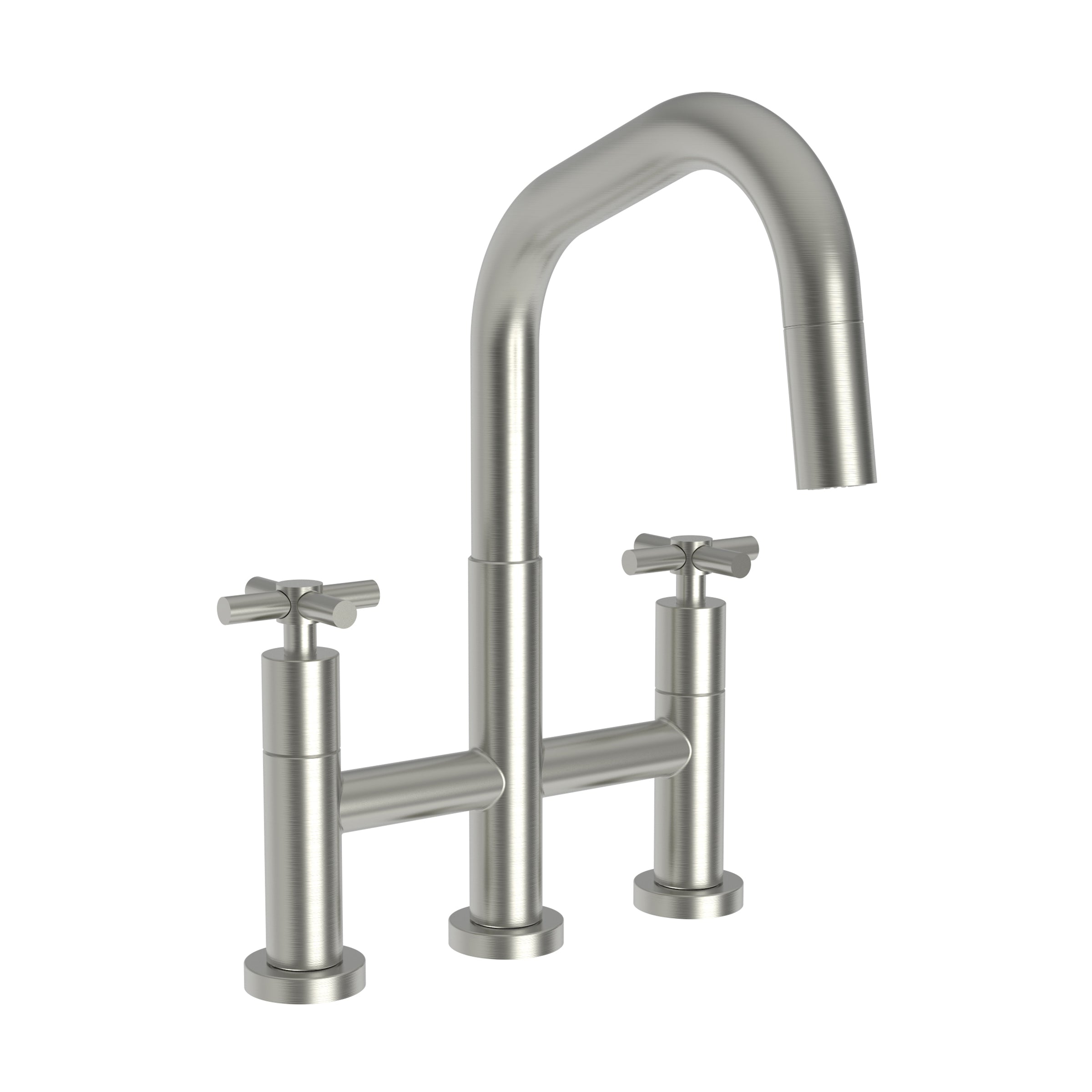 Newport Brass East Square Kitchen Bridge Pull-Down Faucet