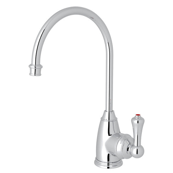 polished chrome kitchen faucet