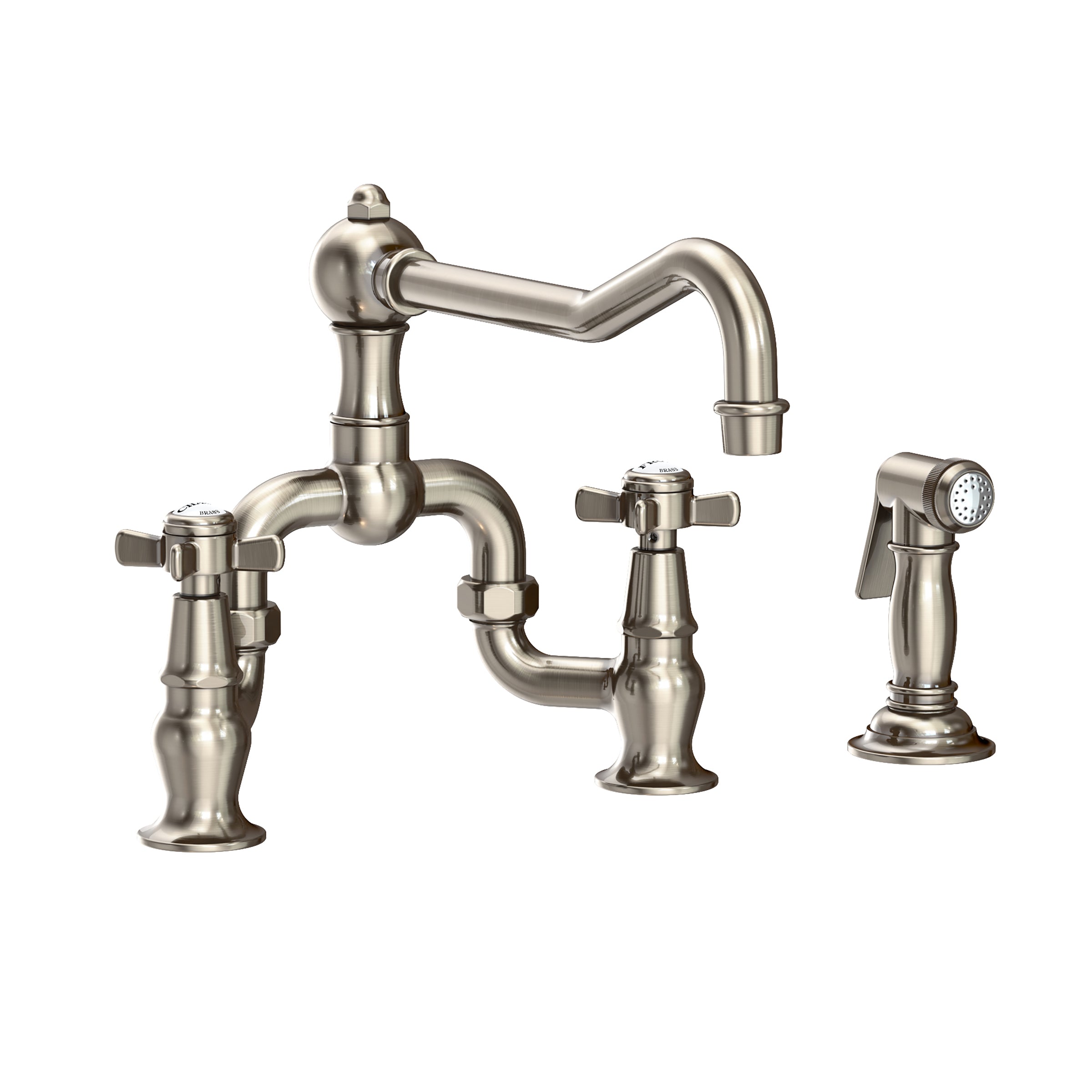 Newport Brass Fairfield Kitchen Bridge Faucet with Side Spray