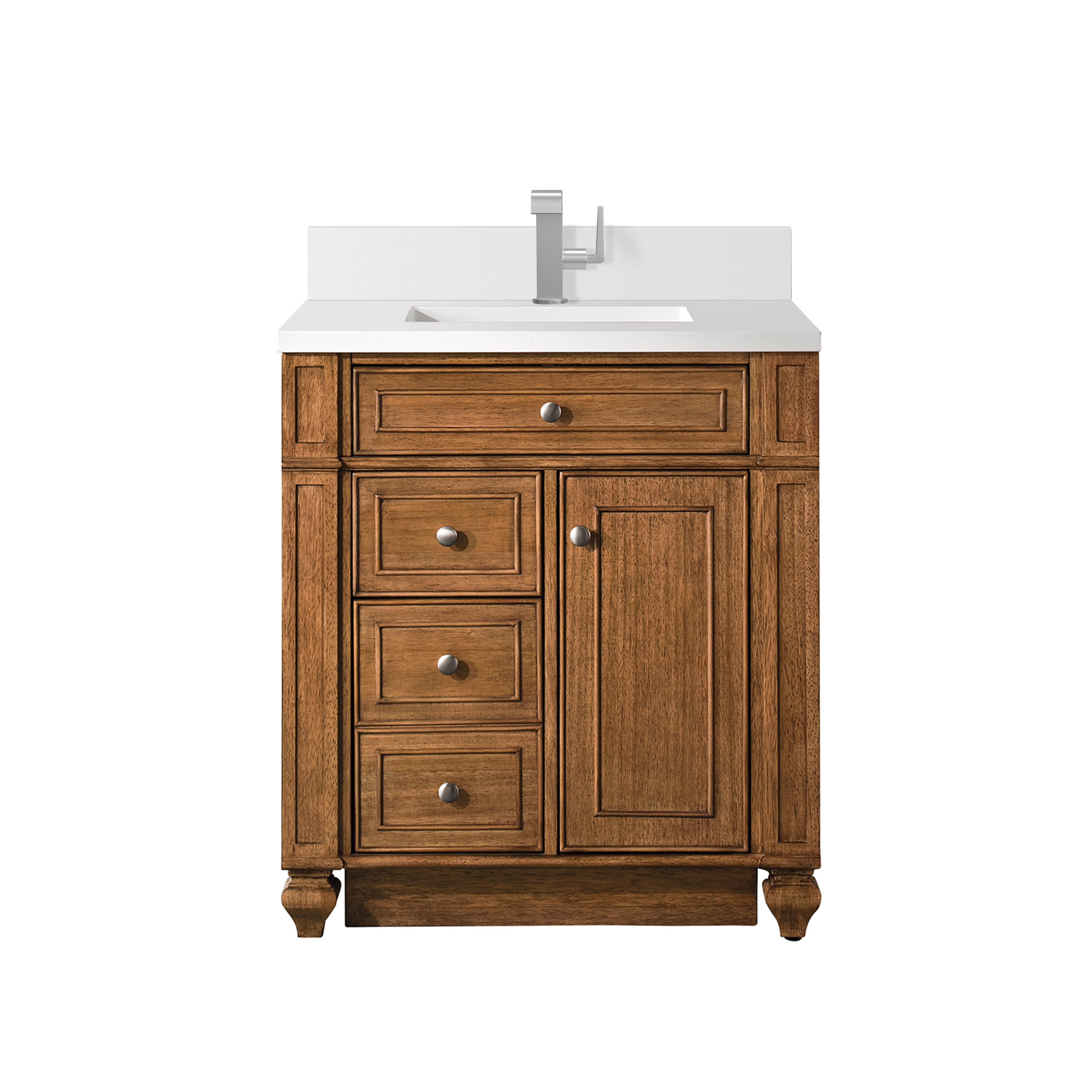 James Martin Vanities Bristol 30" Single Vanity - Saddle Brown