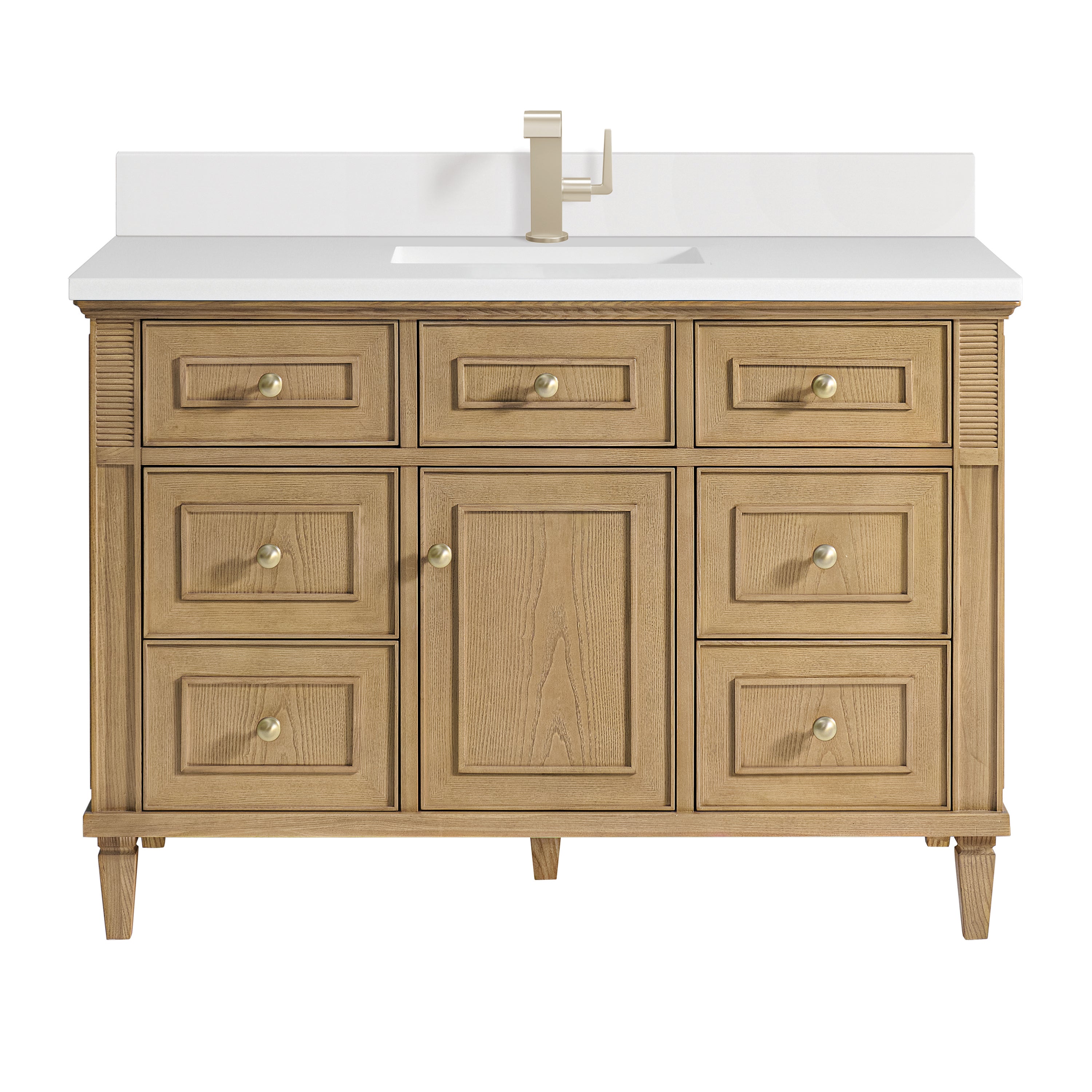 James Martin Vanities Lorelai 48" Single Vanity - Light Natural Oak