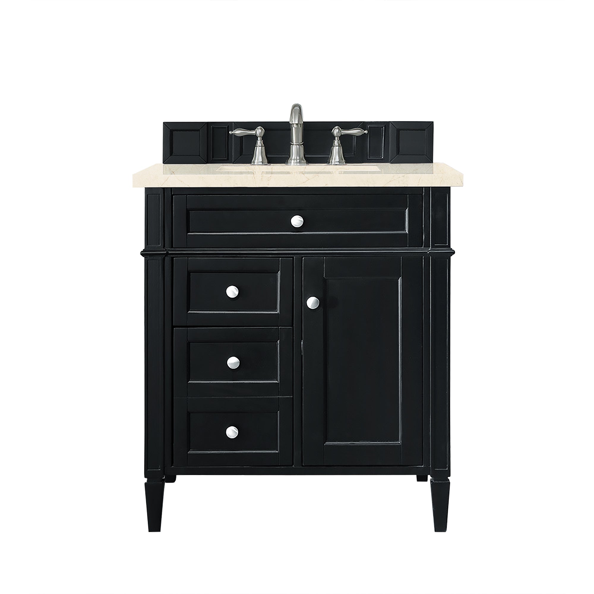 James Martin Vanities Brittany 30" Single Vanity - Black Onyx