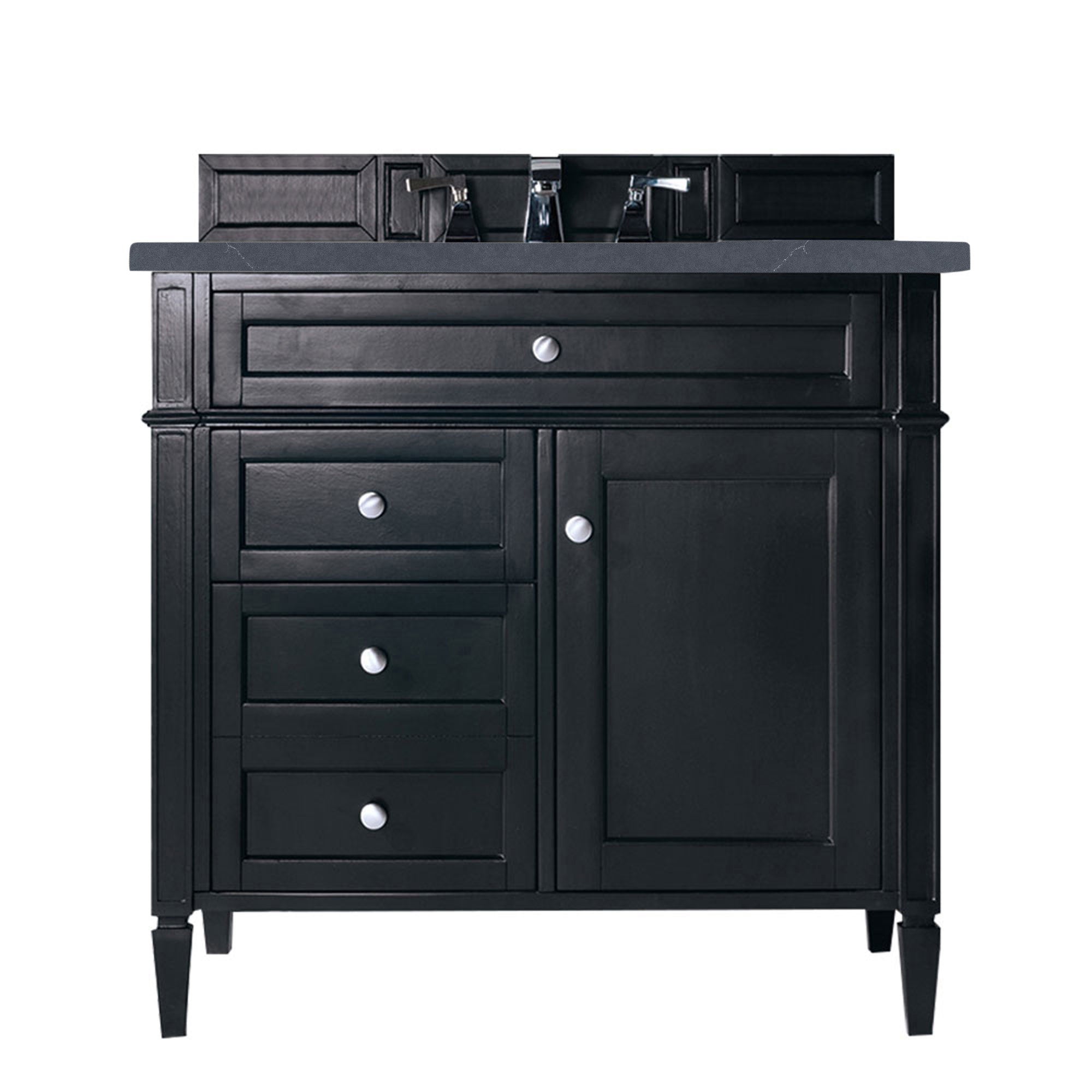 James Martin Vanities Brittany 36" Single Vanity - Black Onyx
