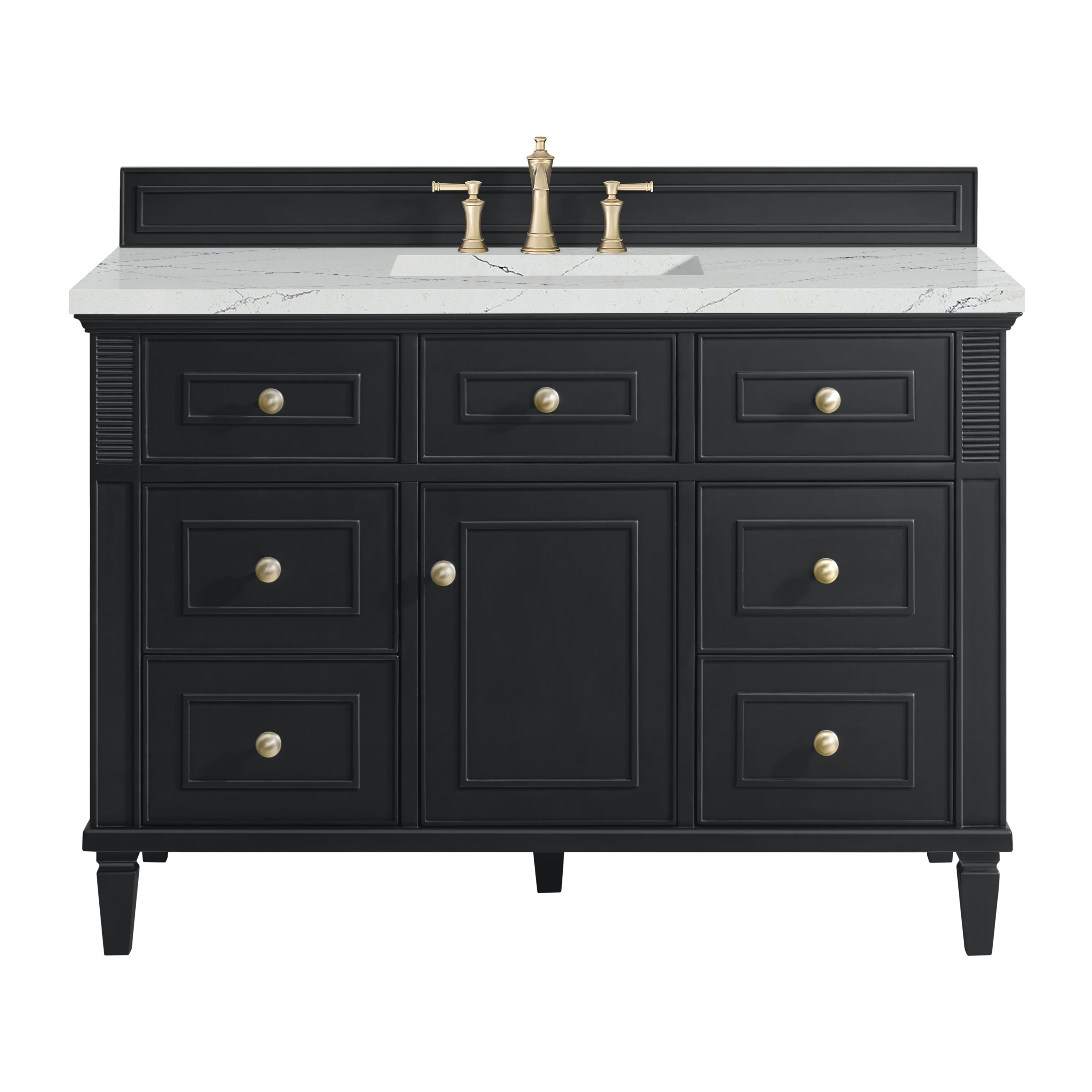 James Martin Vanities Lorelai 48" Single Vanity - Black Onyx
