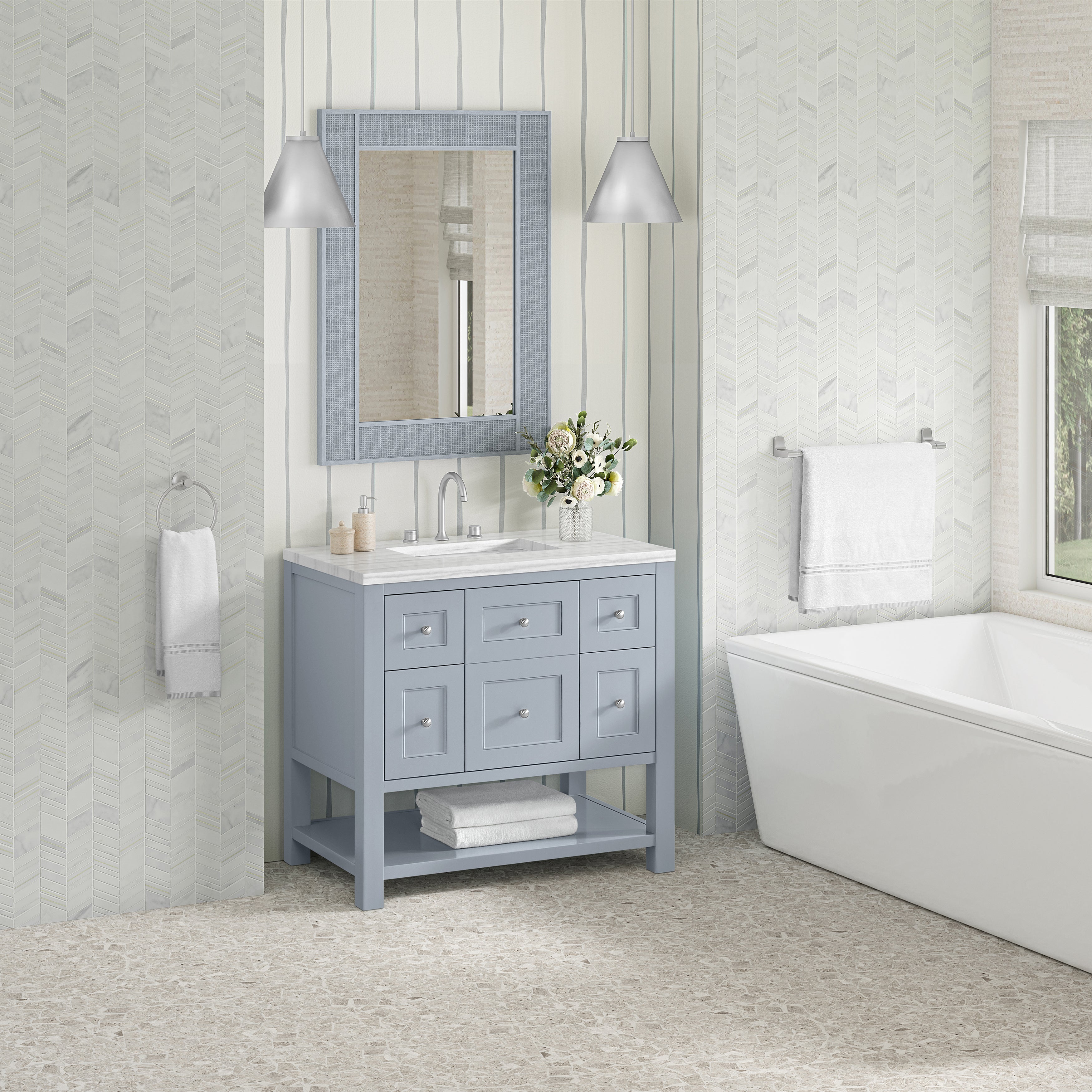 arctic fall solid surface top vanity