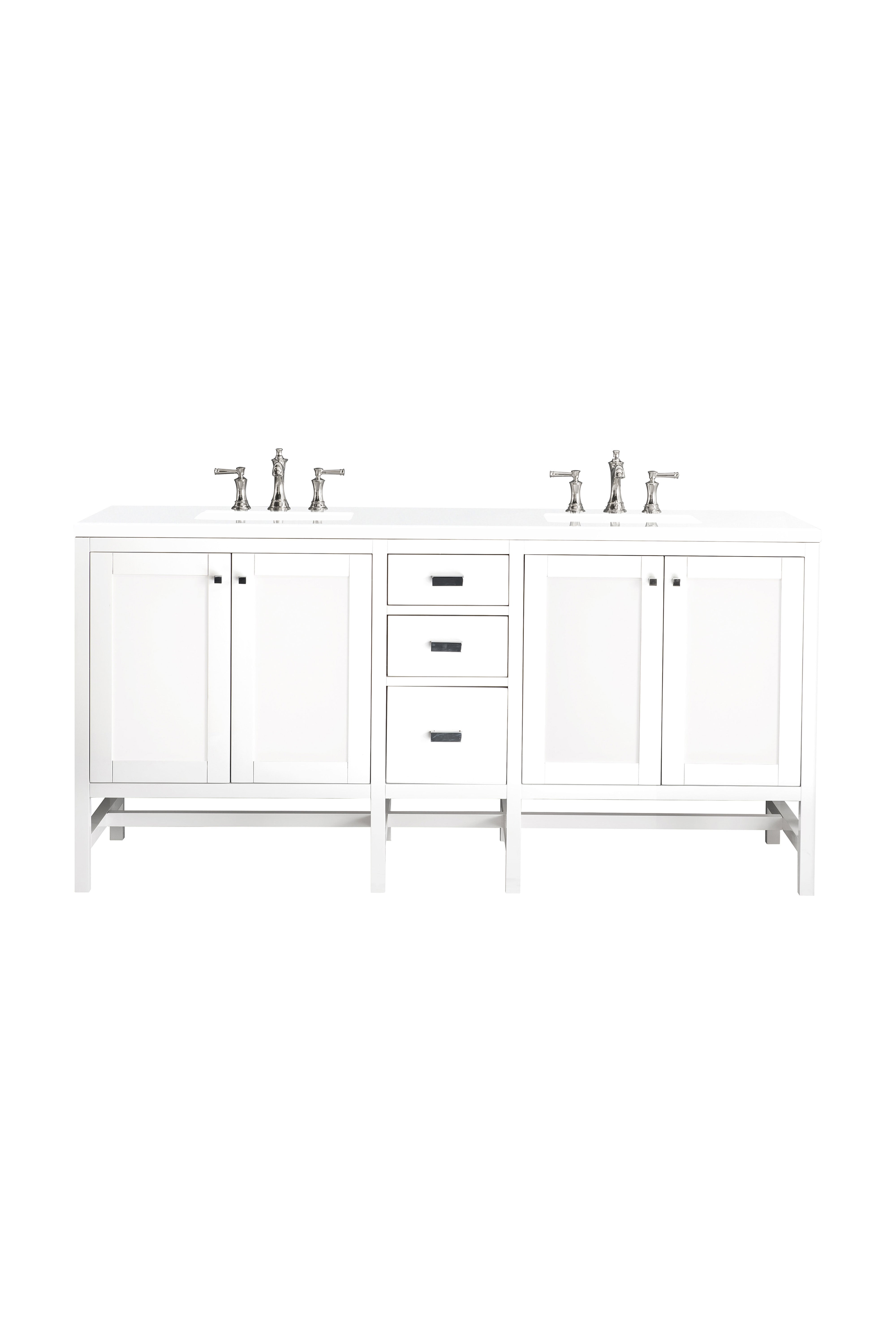 James Martin Vanities Addison 72" Double Vanity - Glossy White