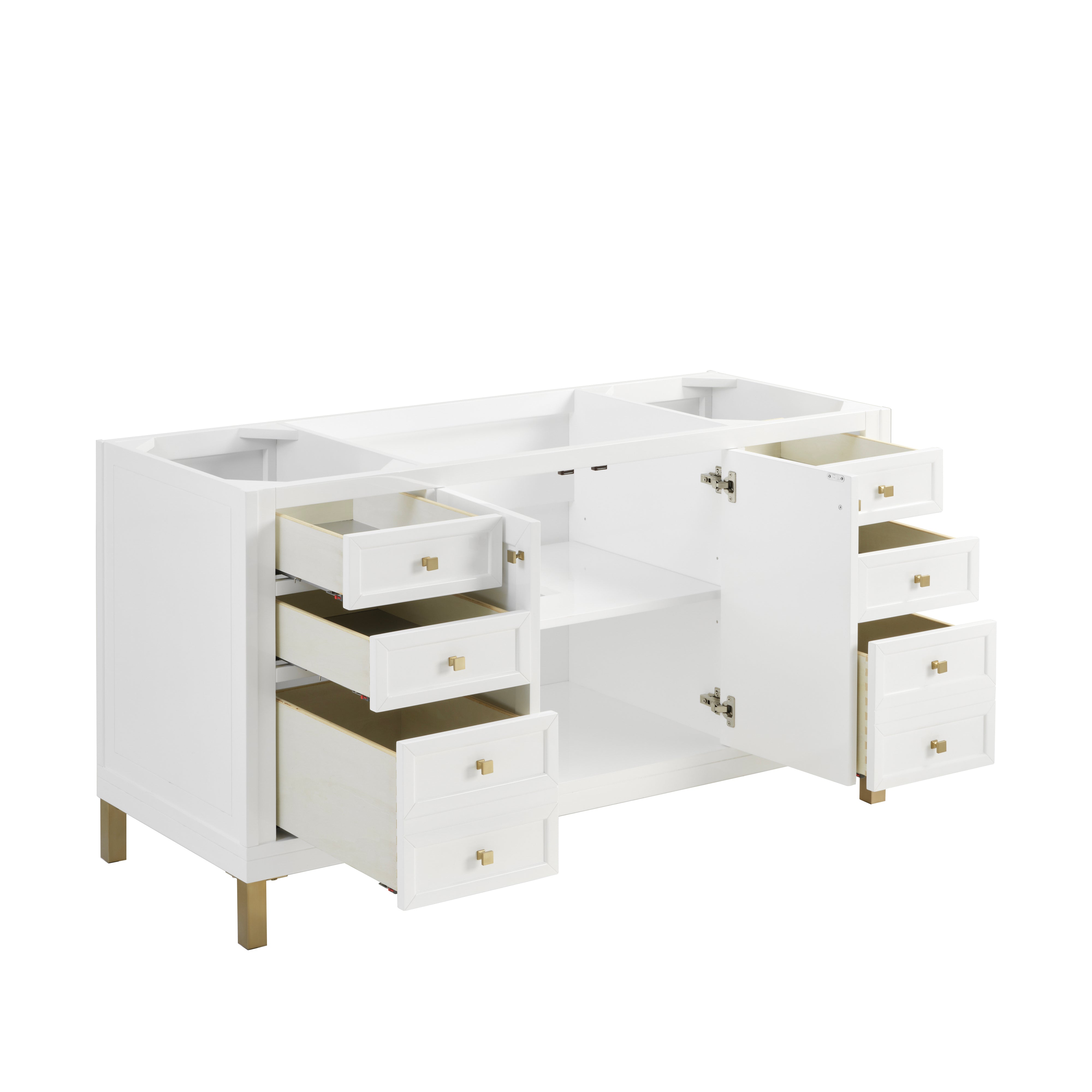 glossy white vanity