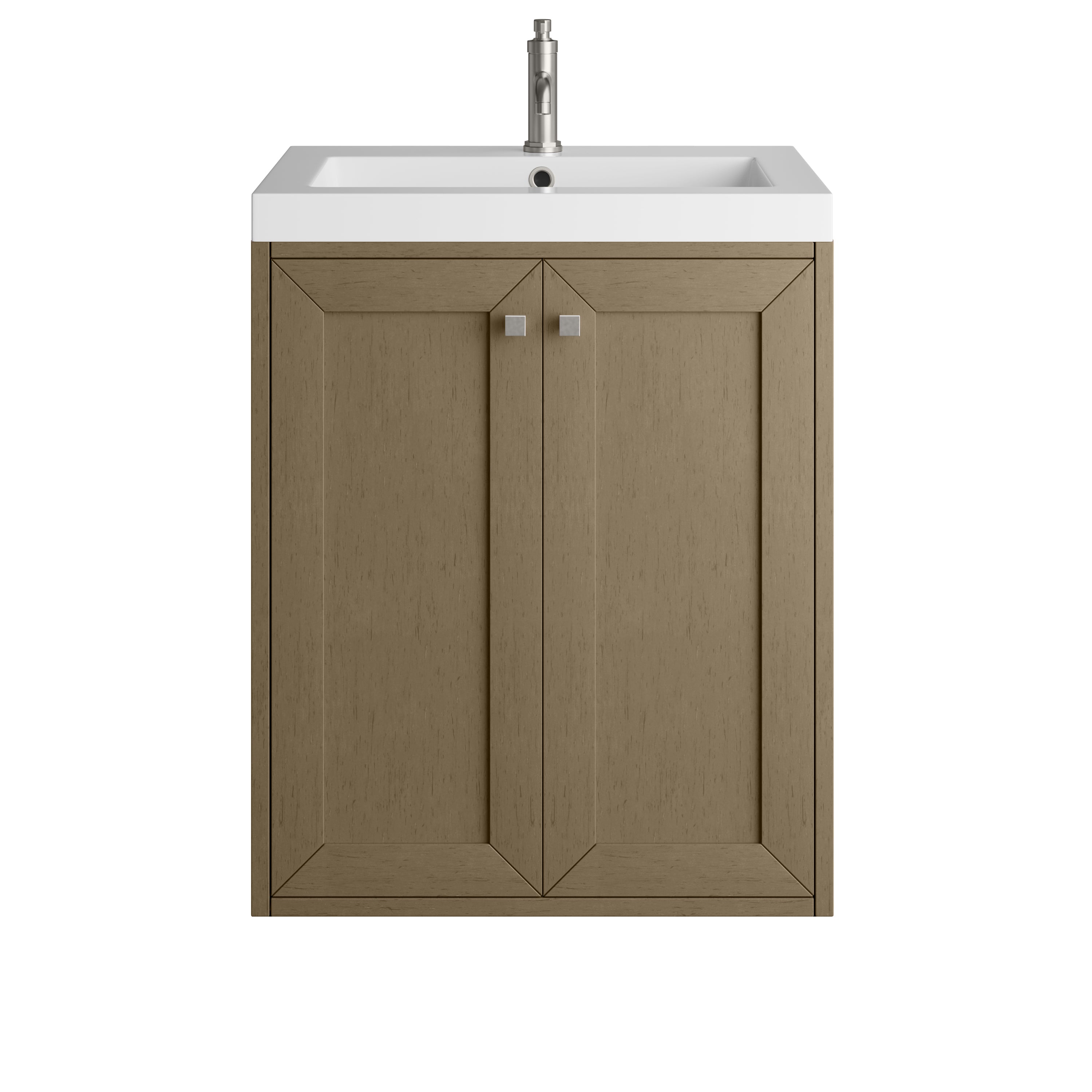 James Martin Vanities Chianti 24" Single Vanity with White Glossy Composite Stone Top