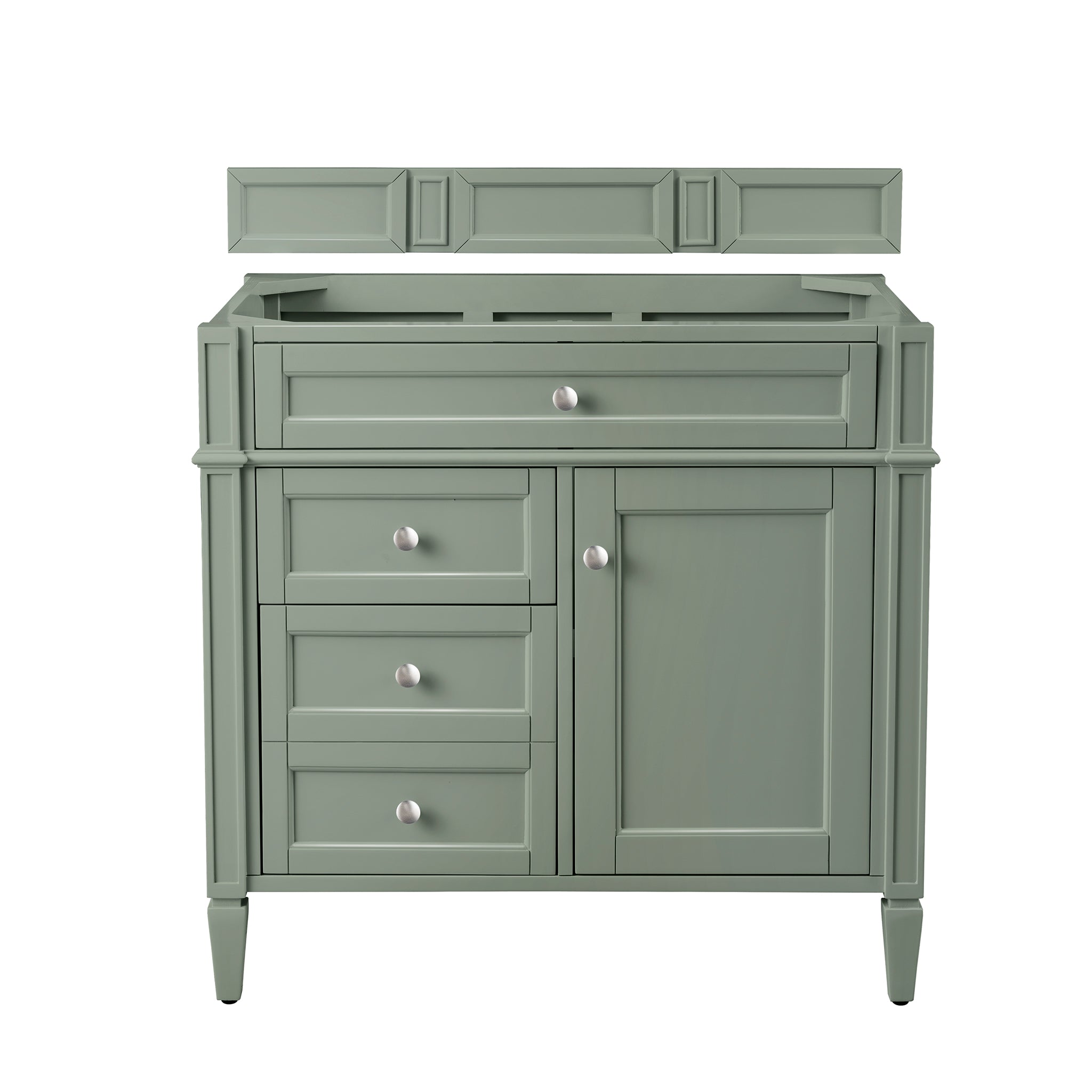 James Martin Vanities Brittany 36" Single Vanity - Smokey Celadon