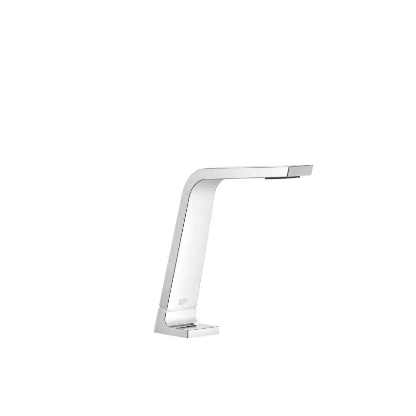 chrome lavatory spout