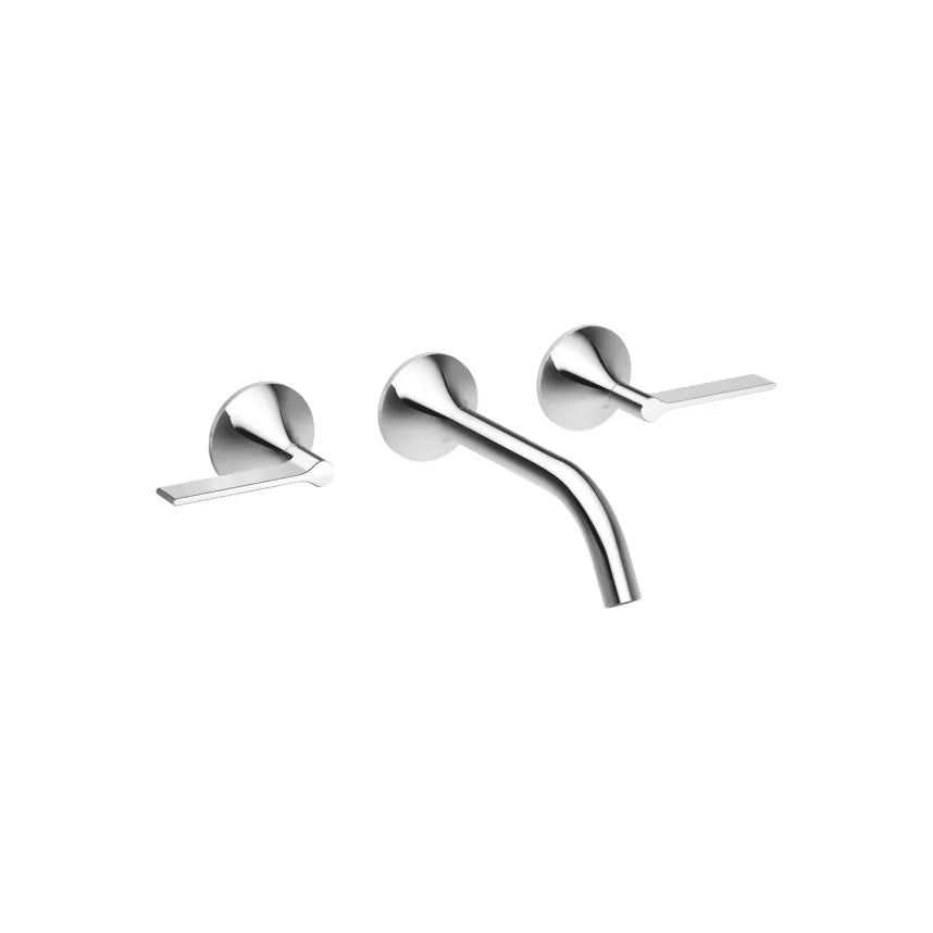 chrome lavatory mixer