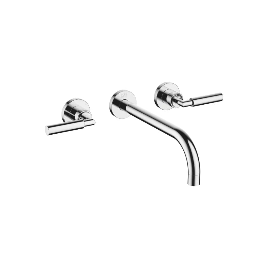 chrome lavatory mixer