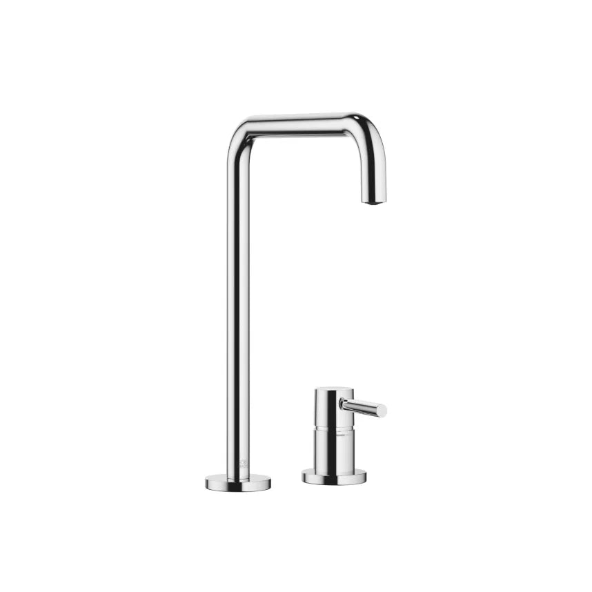 chrome two hole mixer