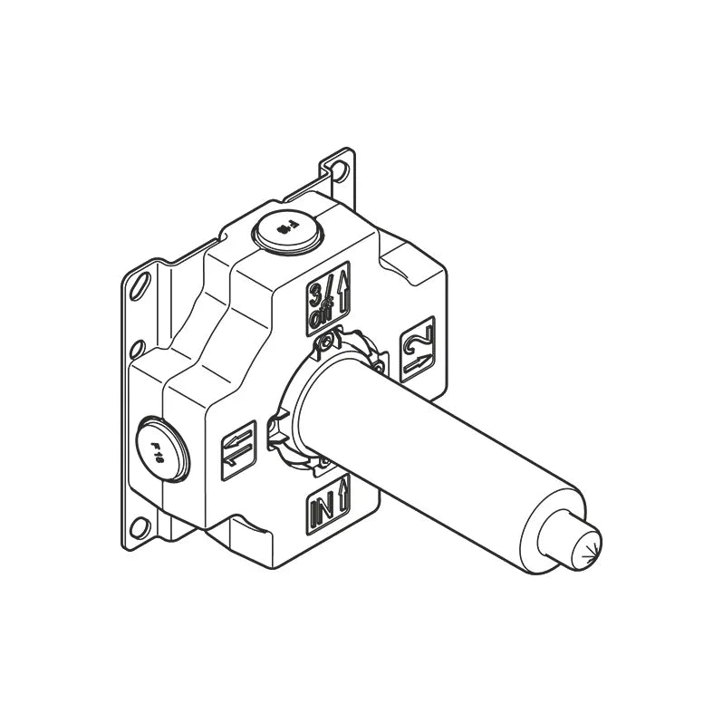 wall mounted two way diverter