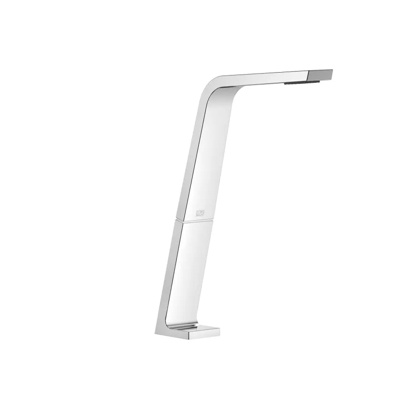 chrome lavatory spout