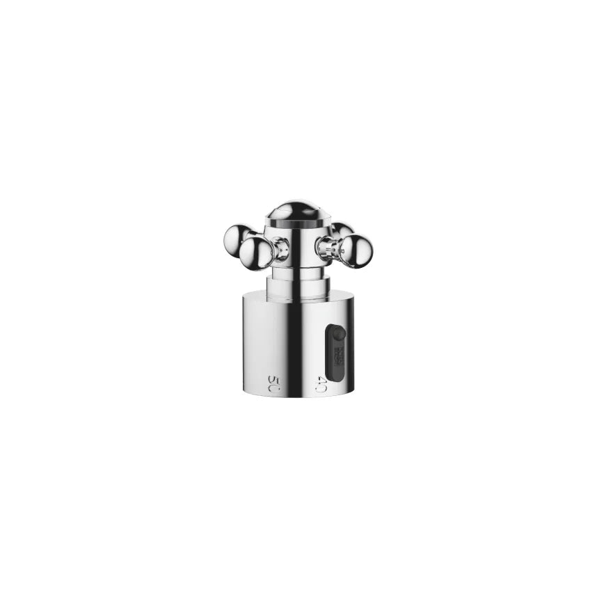 chrome temperature control handle