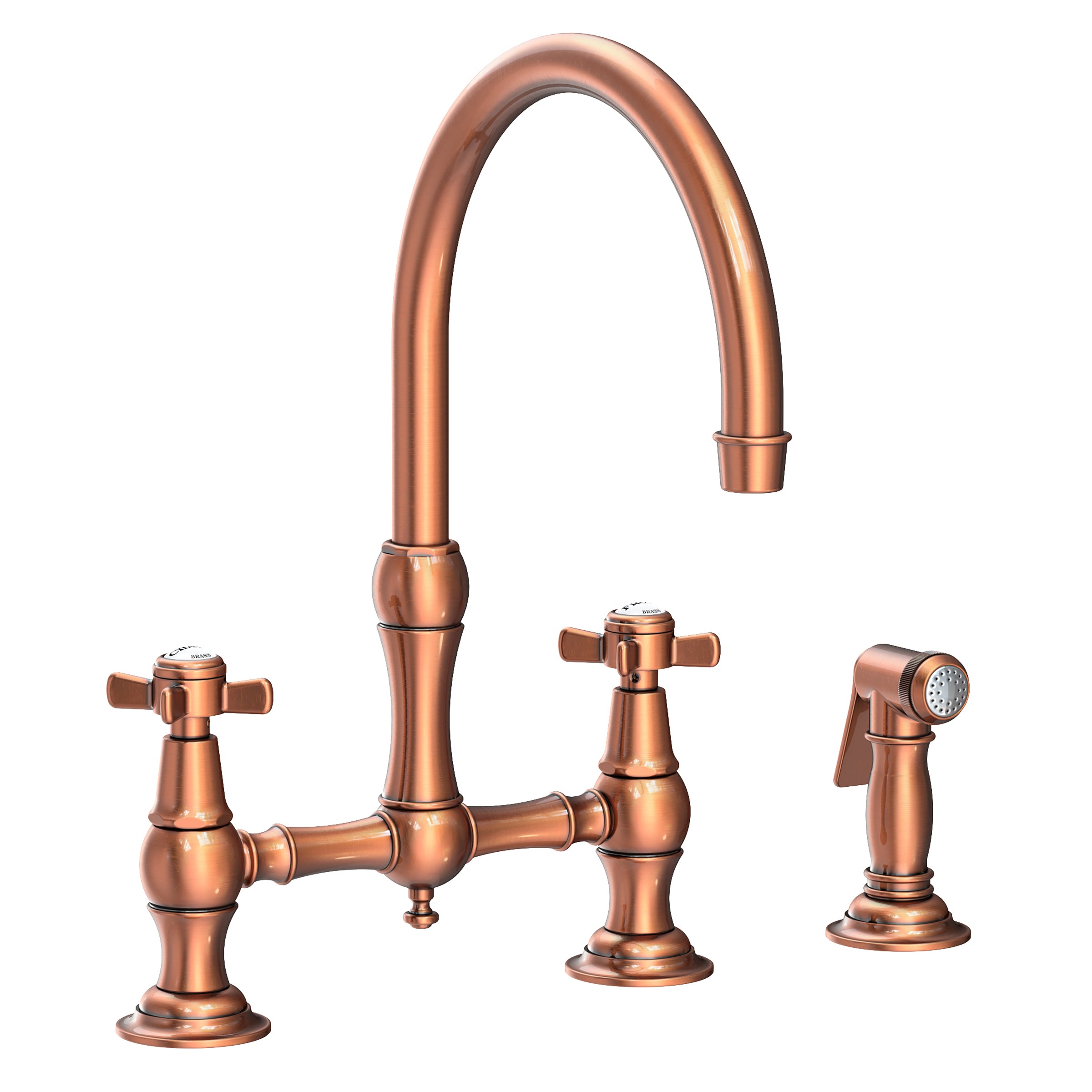 Newport Brass Fairfield Kitchen Bridge Faucet with Side Spray