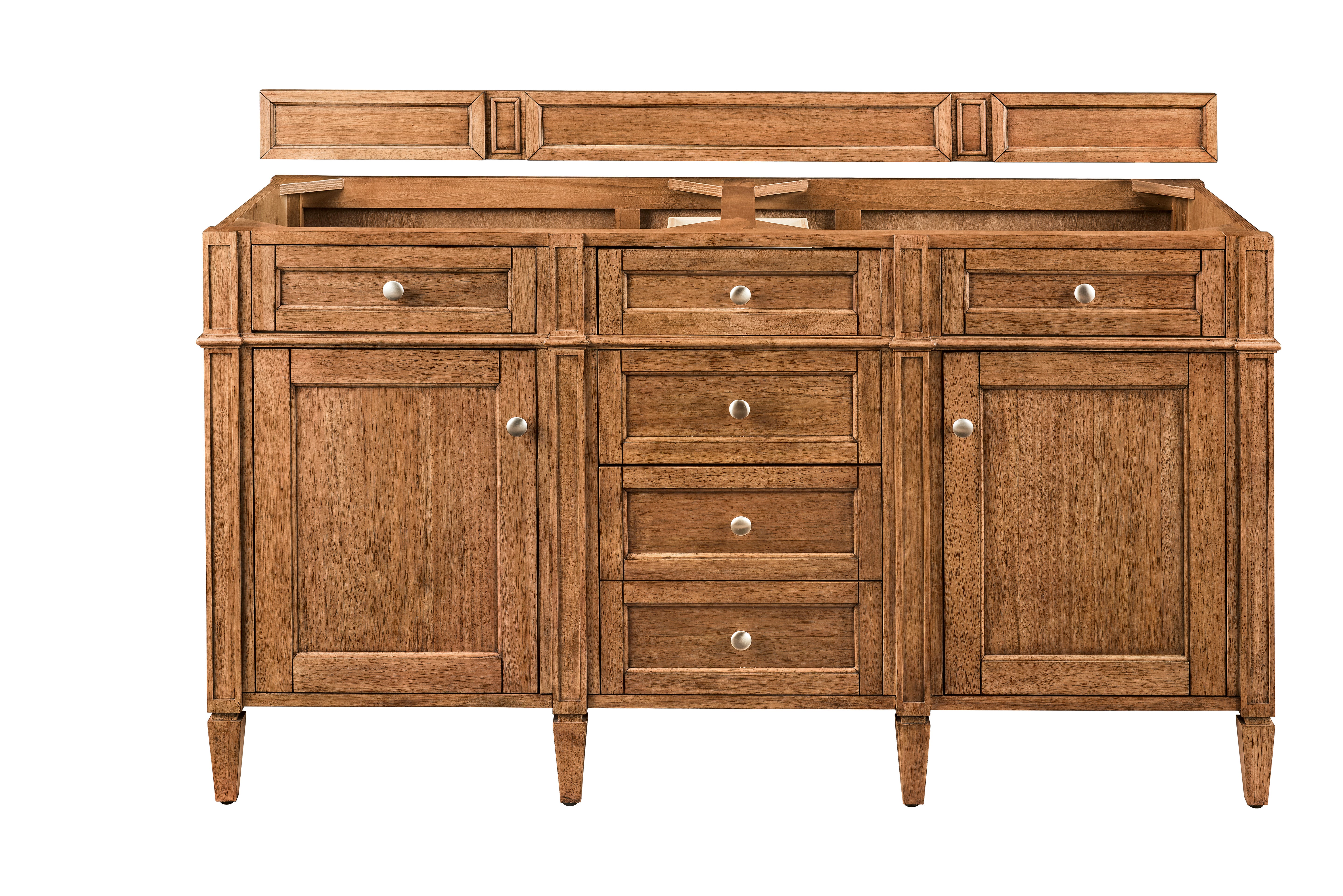 James Martin Vanities Brittany 60" Double Vanity - Saddle Brown