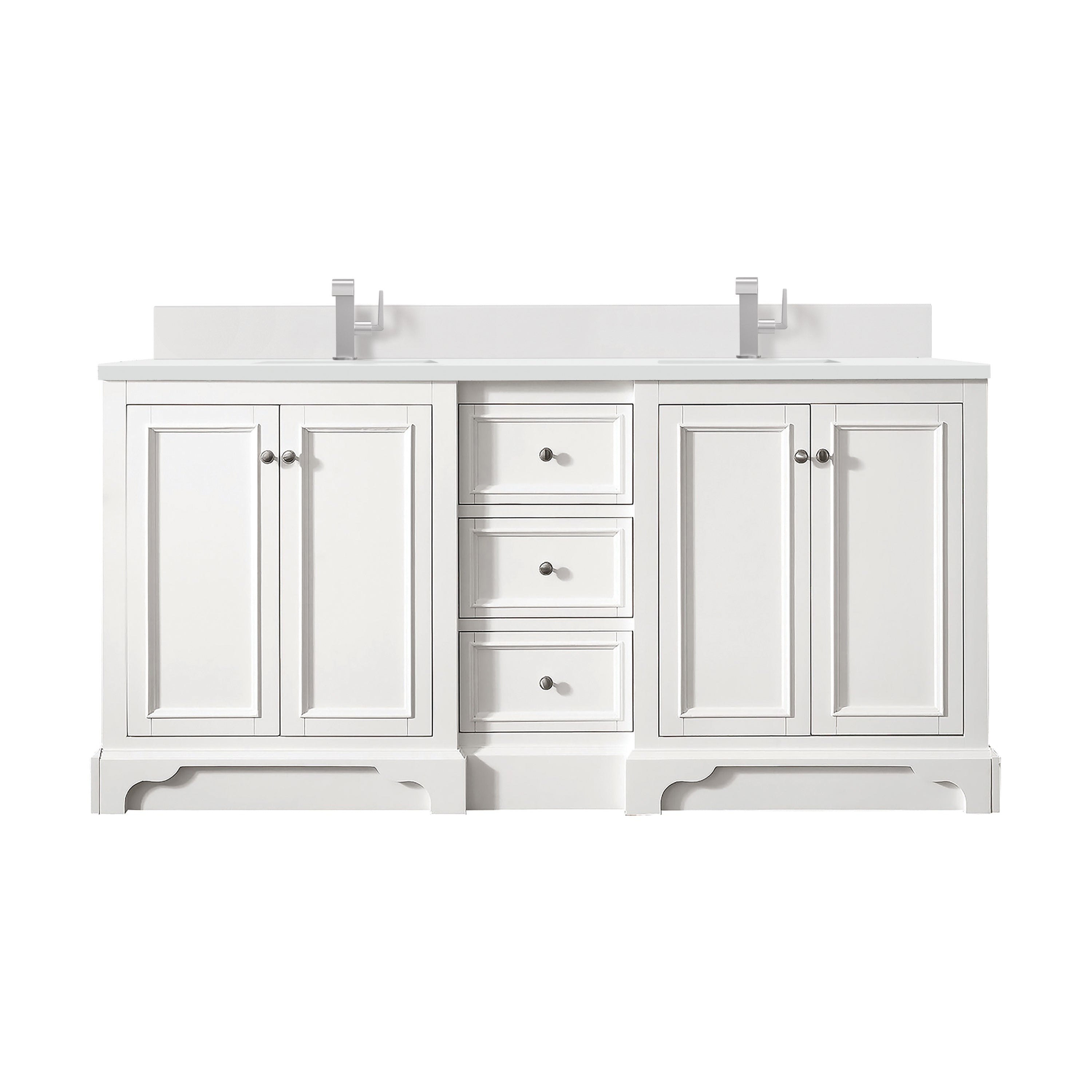 James Martin Vanities De Soto 72" Double Vanity - Bright White