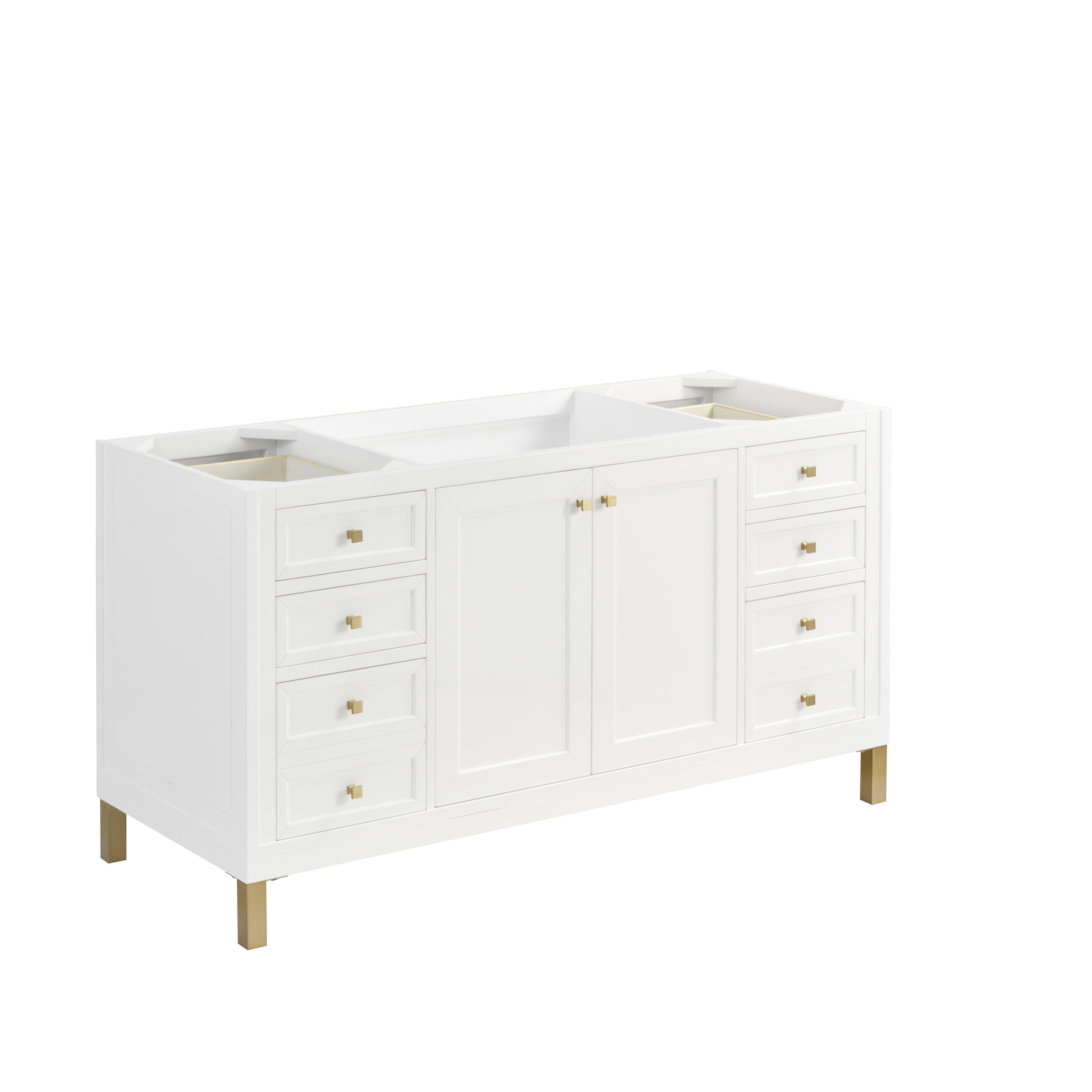 James Martin Vanities Chicago 60" Single Vanity - Glossy White