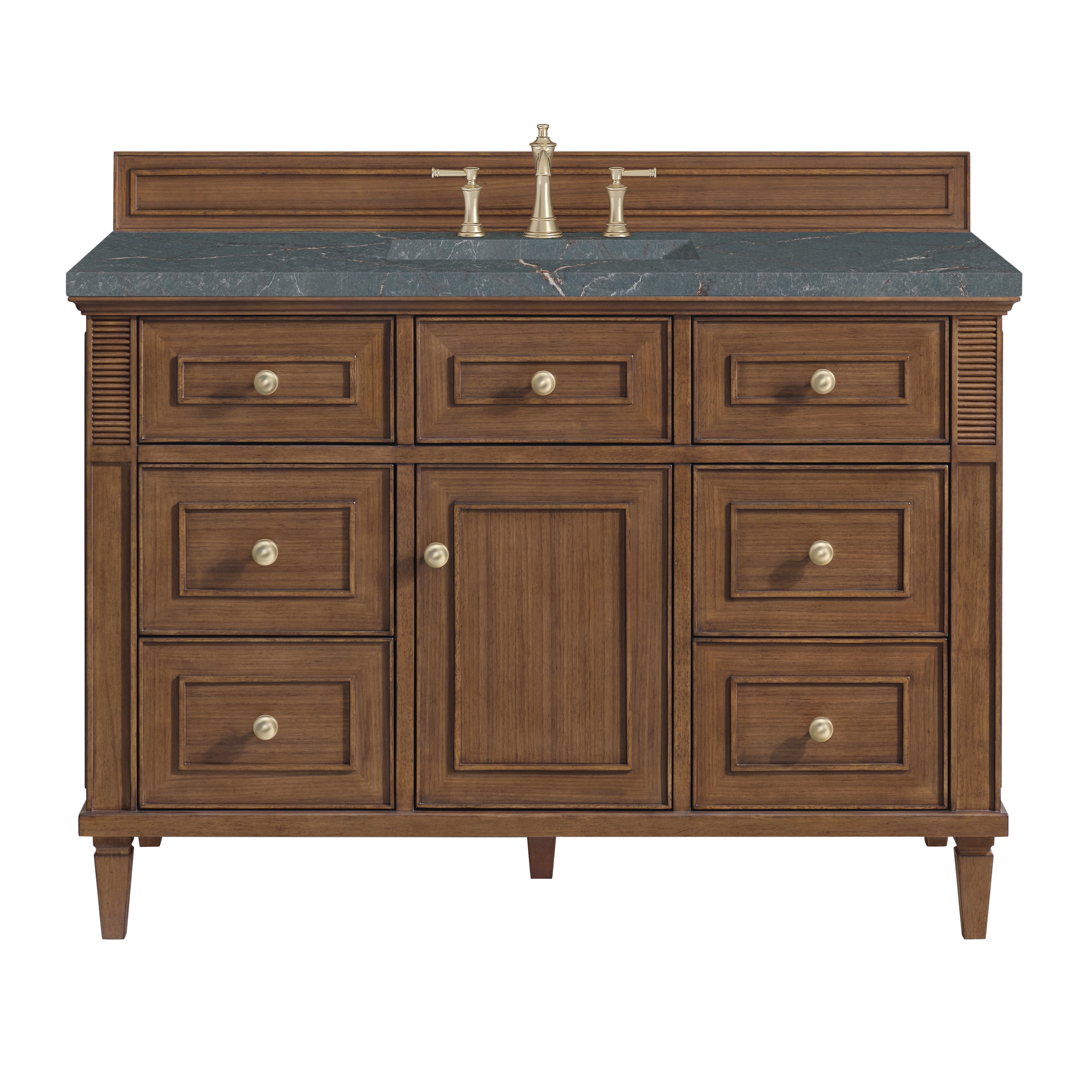 James Martin Vanities Lorelai 48" Single Vanity - Mid-Century Walnut