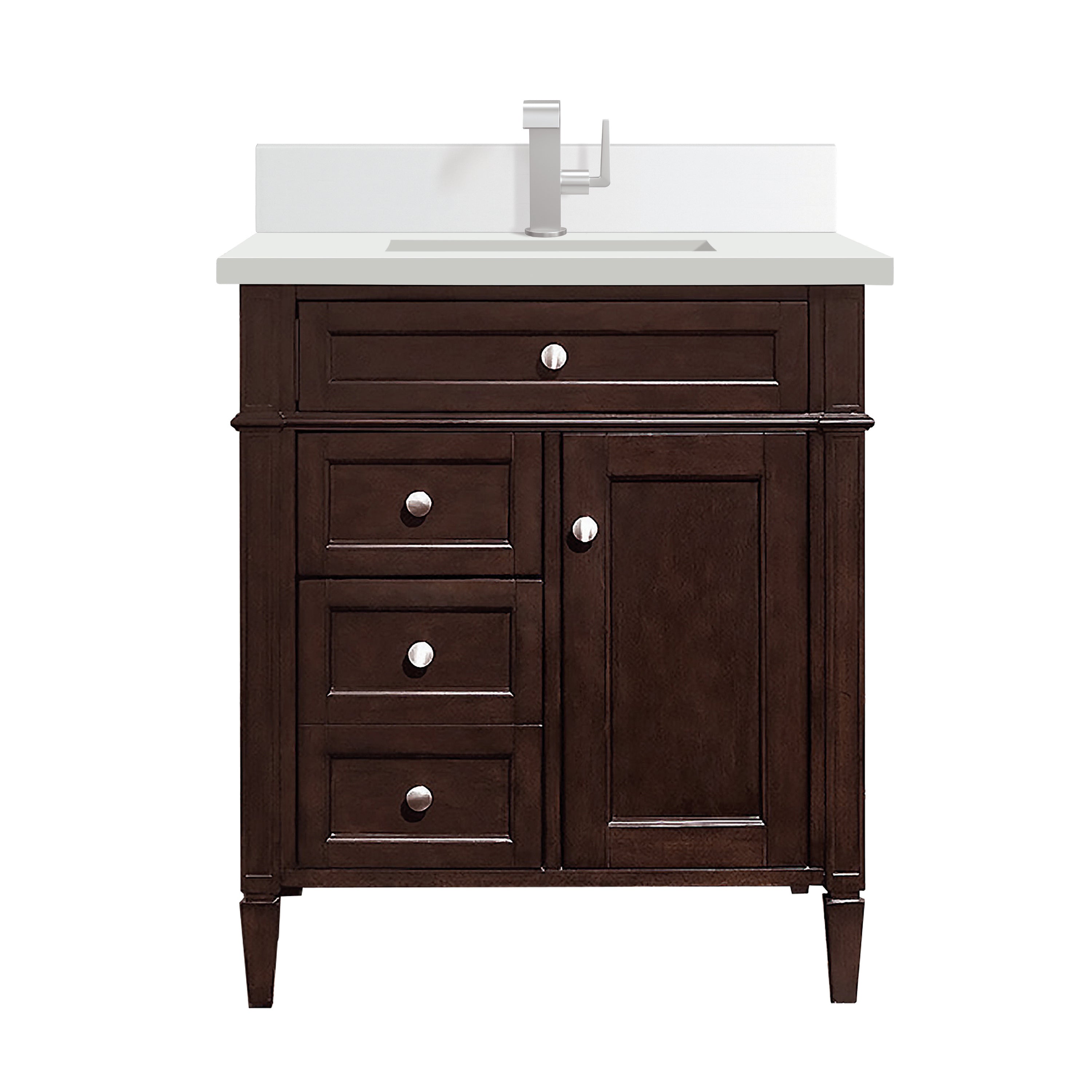 James Martin Vanities Brittany 30" Single Vanity - Burnished Mahogany
