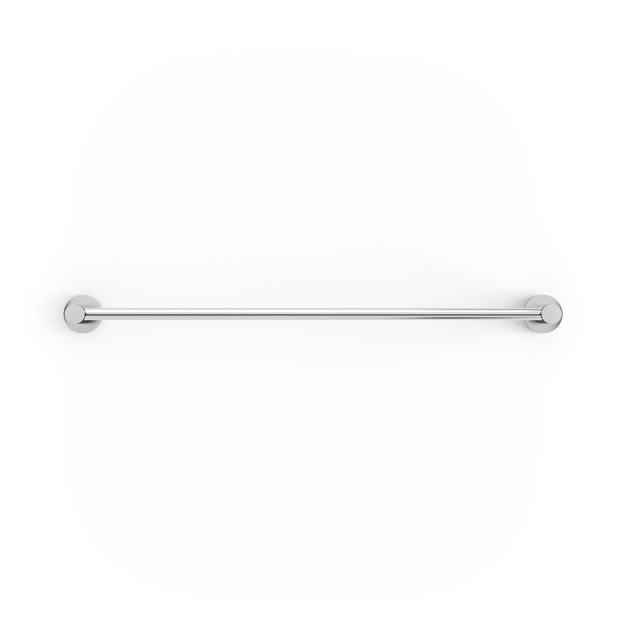polished chrome towel bar