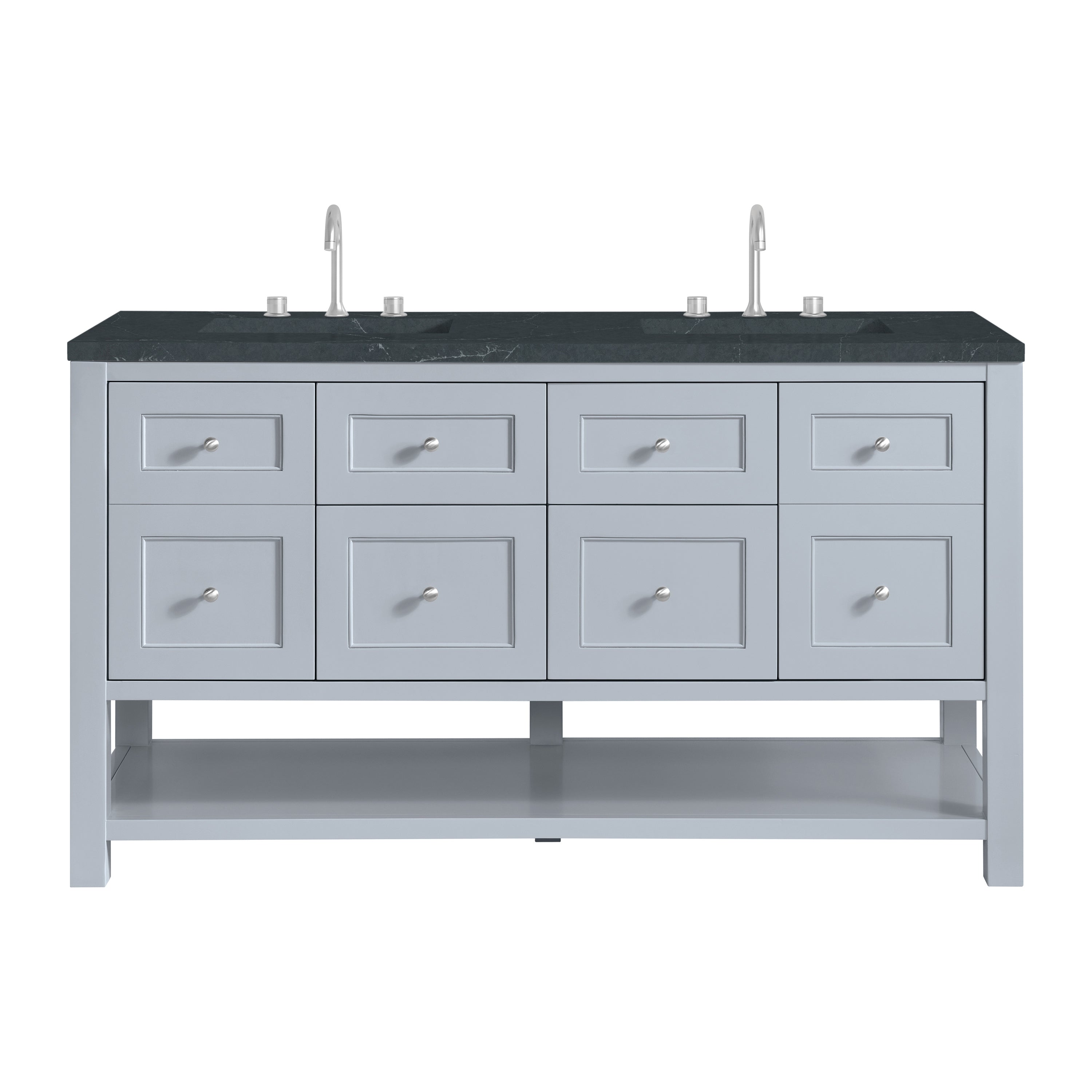 James Martin Vanities Breckenridge 60" Double Vanity - Serenity Blue