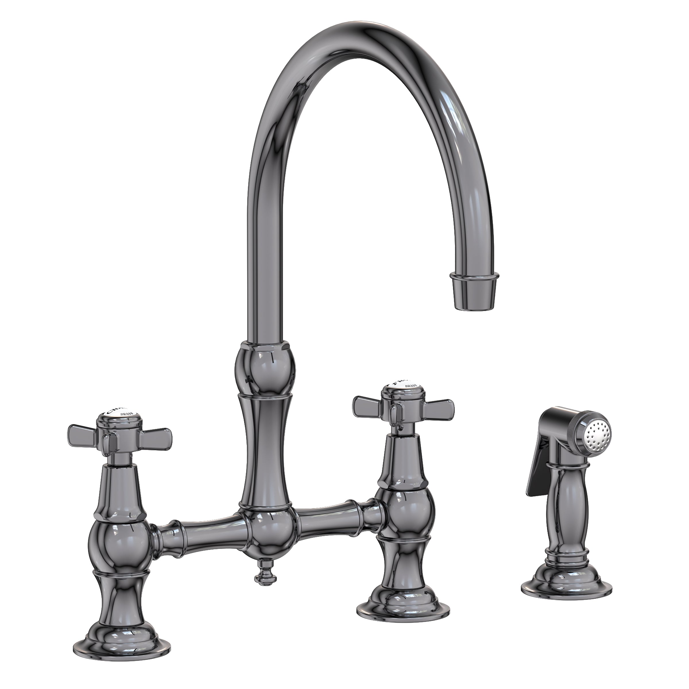 Newport Brass Fairfield Kitchen Bridge Faucet with Side Spray