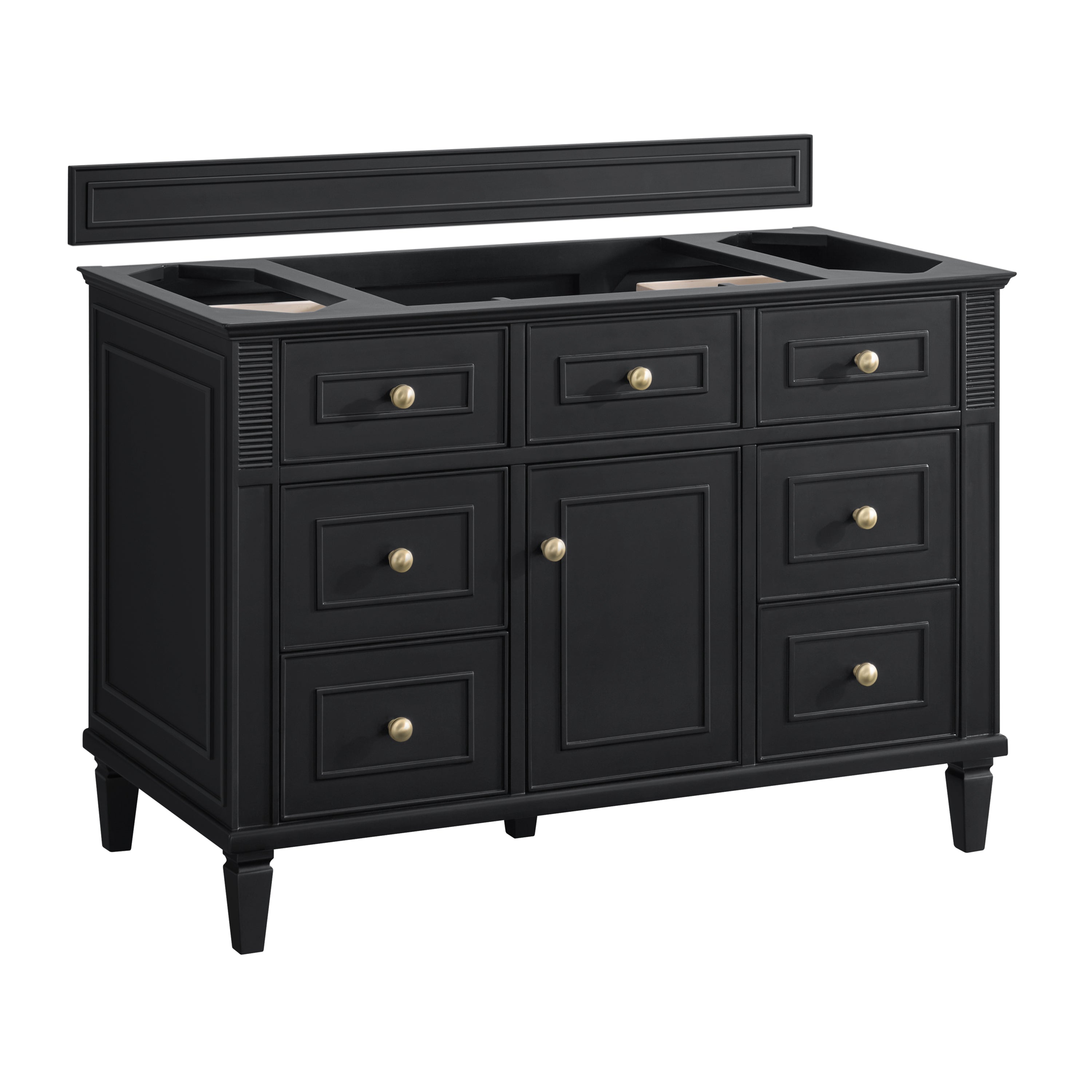 James Martin Vanities Lorelai 48" Single Vanity - Black Onyx